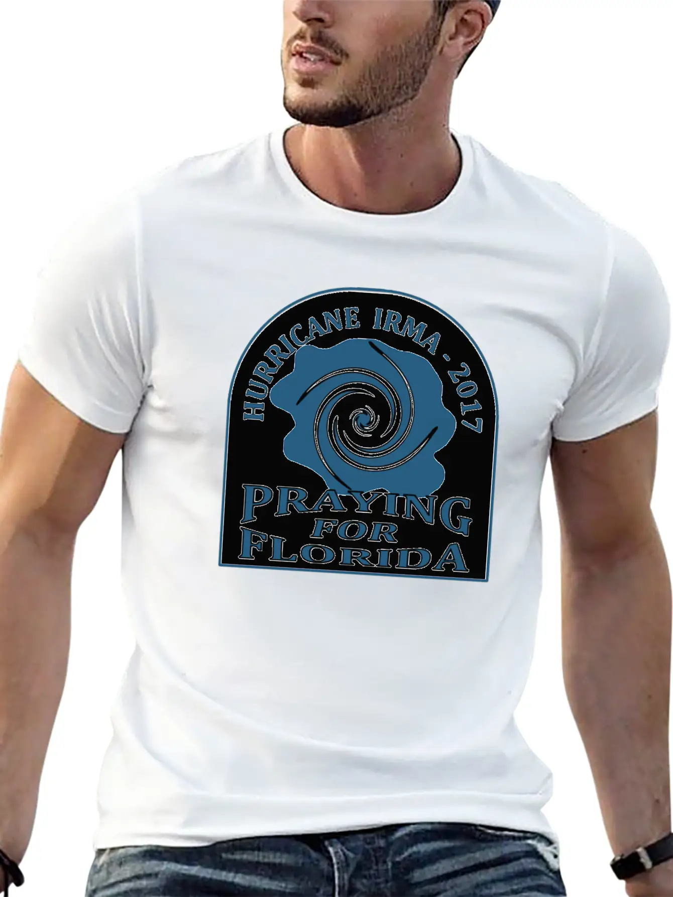 Praying For Florida Hurricane Irma 2017 Essential Unisex Summer Tee – Soft Cotton Casual Fit