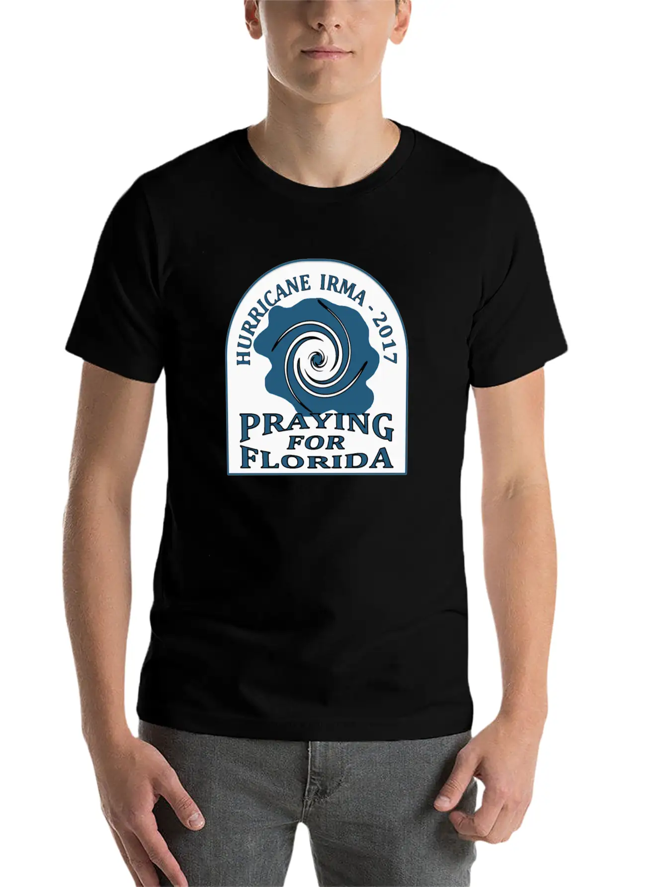 Praying For Florida Hurricane Irma 2017 Essential Unisex Summer Tee – Soft Cotton Casual Fit