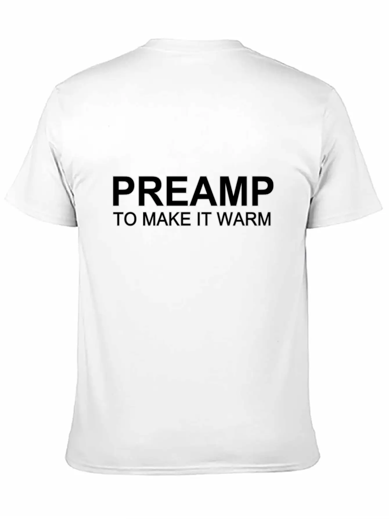 ‏‏‏‏‏‏Preamp Black Unisex Casual T-Shirt – Clean Design For Daily Comfort