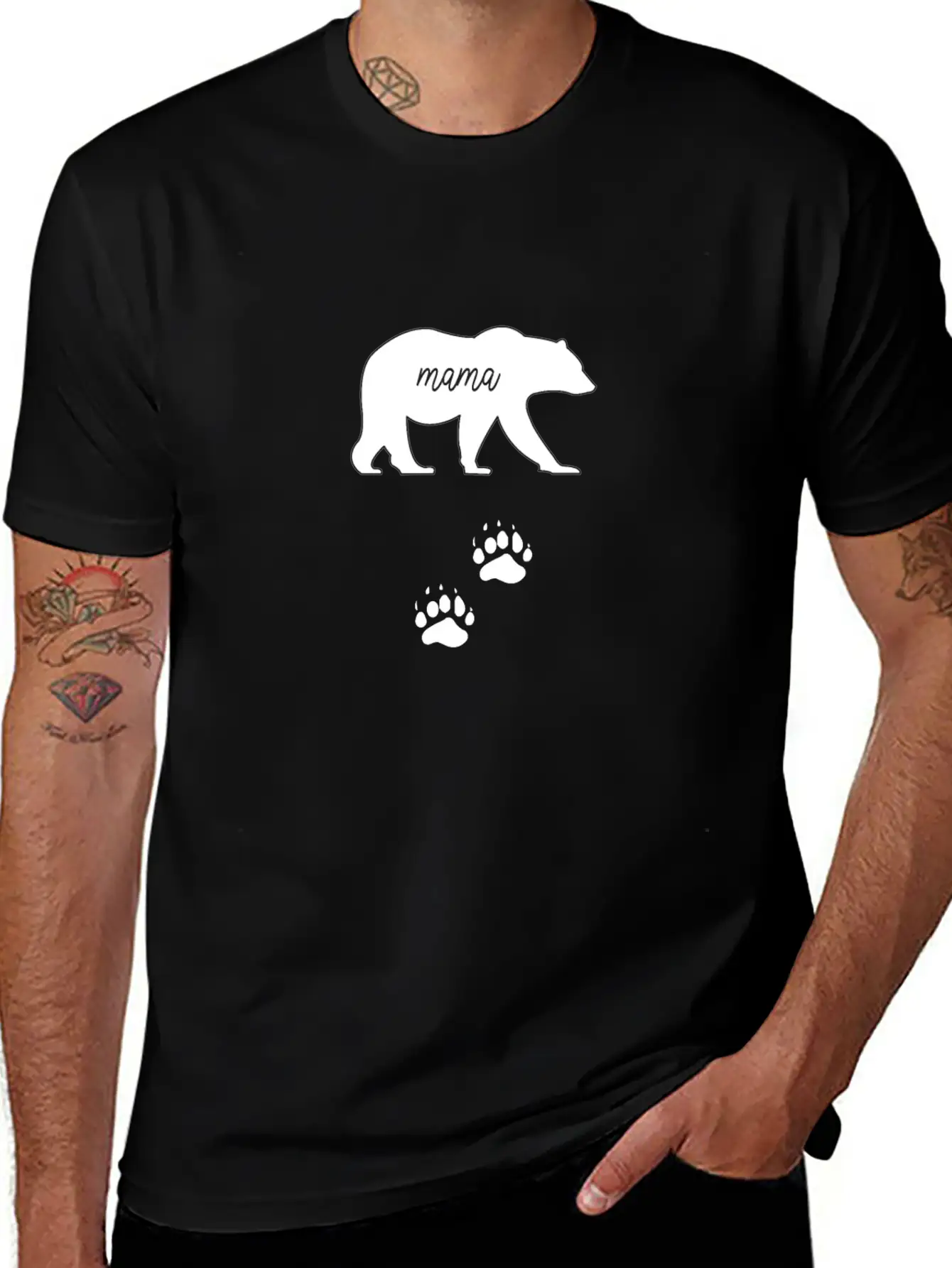 Pregnancy Announcement For Pregnant Mama With Bear Comfortable Minimalist Graphic Tee – Summer Style Essential