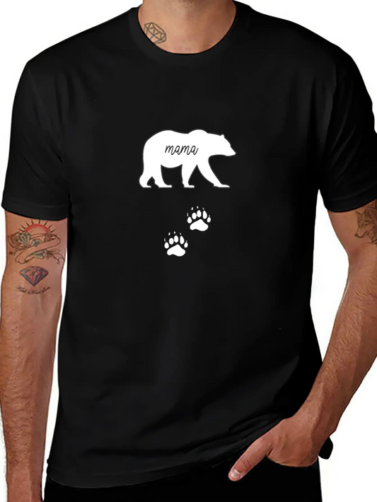 Pregnancy Announcement For Pregnant Mama With Bear Comfortable Minimalist Graphic Tee – Summer Style Essential