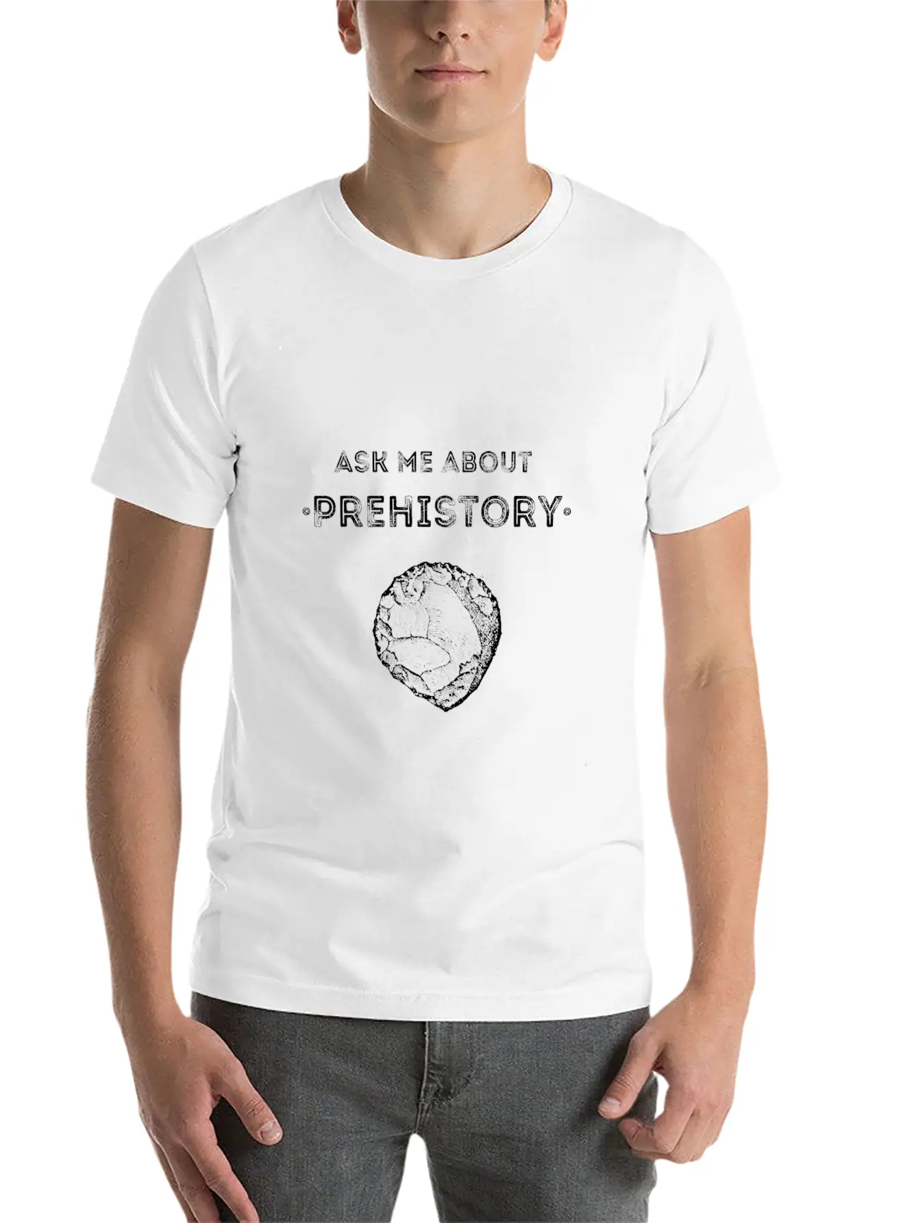 Prehistory - History Lover Timeless Short Sleeve Tee – Comfy And Minimalist Design