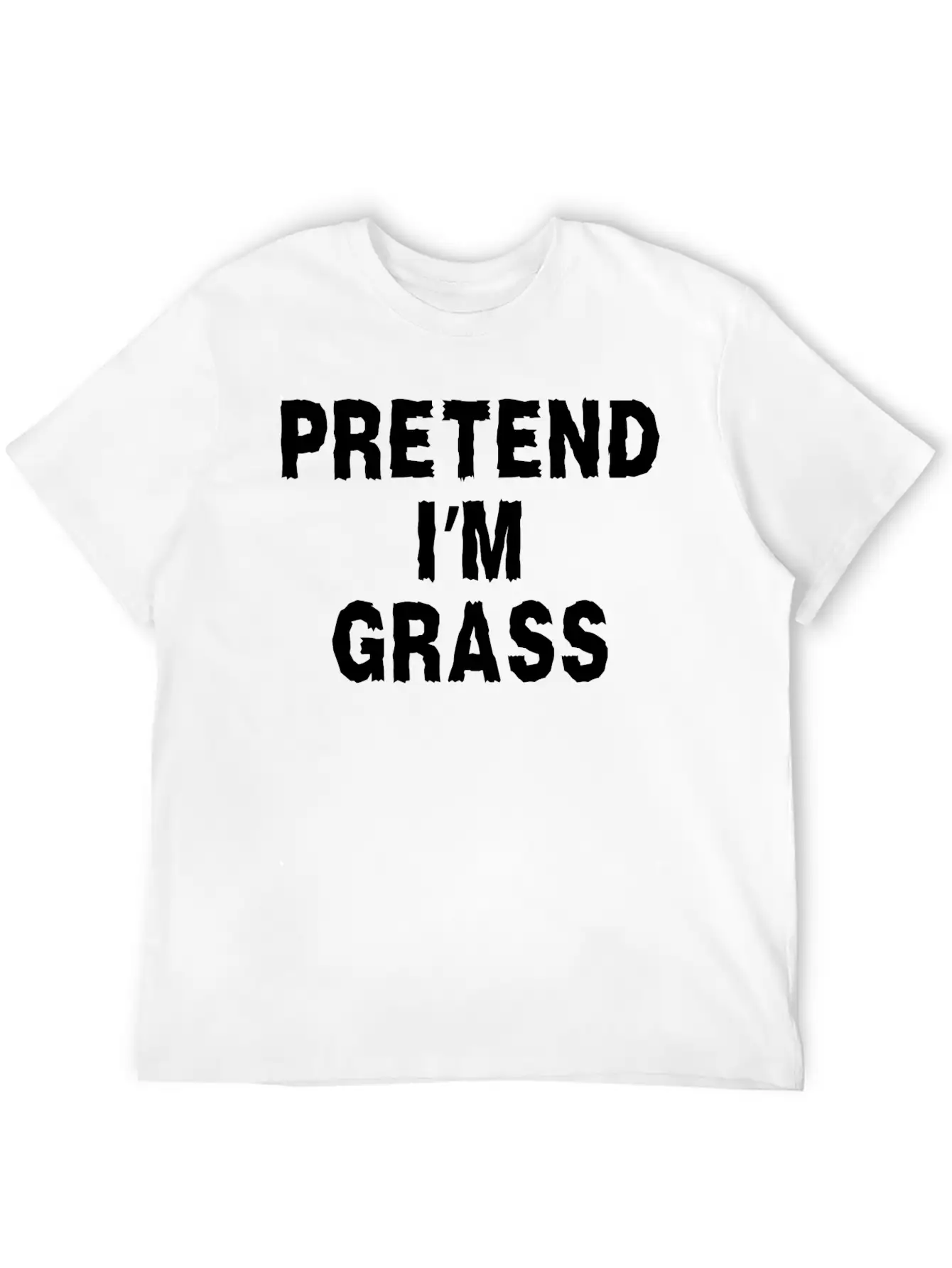 Pretend I'm Grass Costume Minimalist Comfortable Minimalist Graphic Tee – Summer Style Essential
