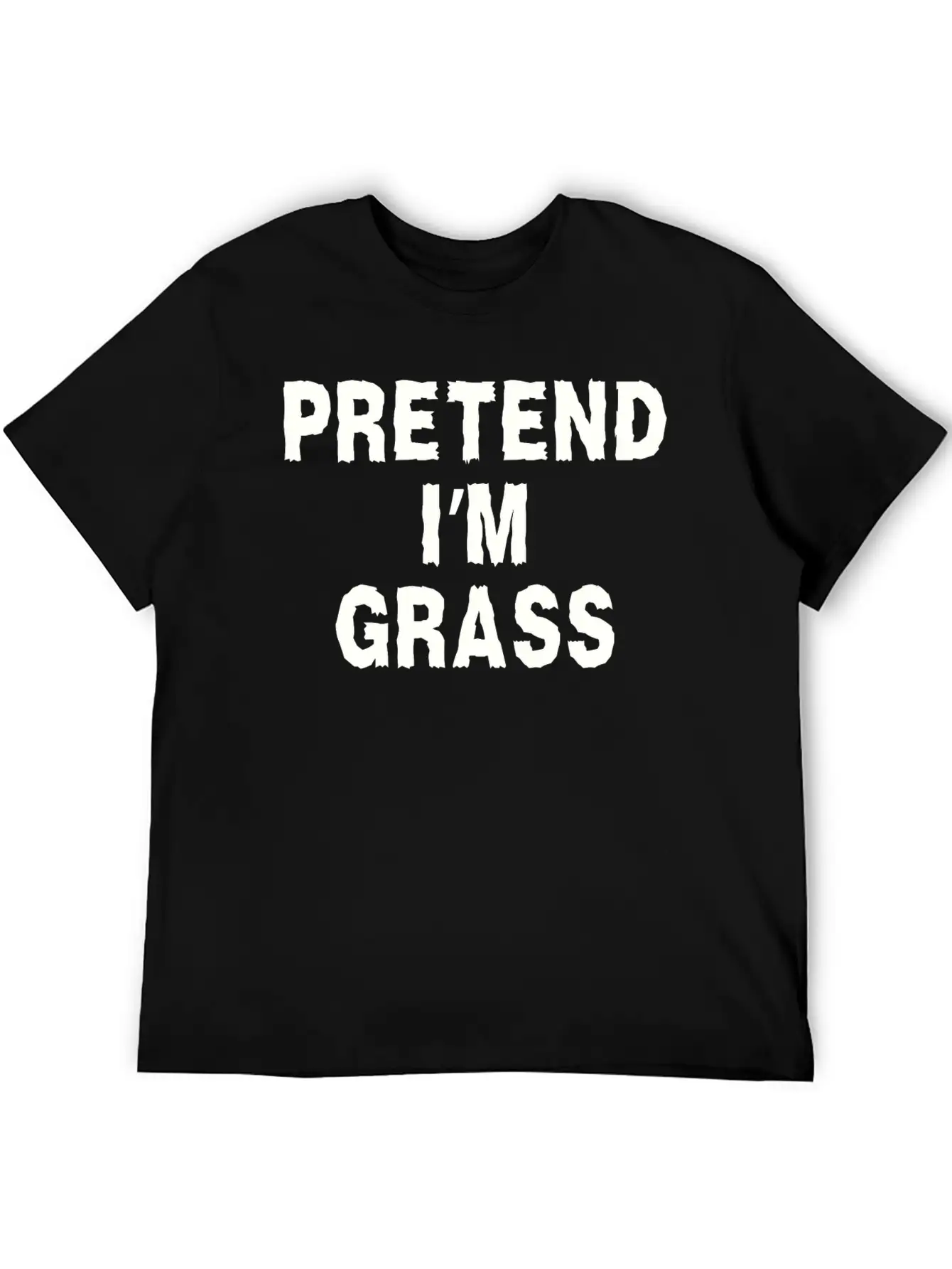 Pretend I'm Grass Costume Minimalist Comfortable Minimalist Graphic Tee – Summer Style Essential