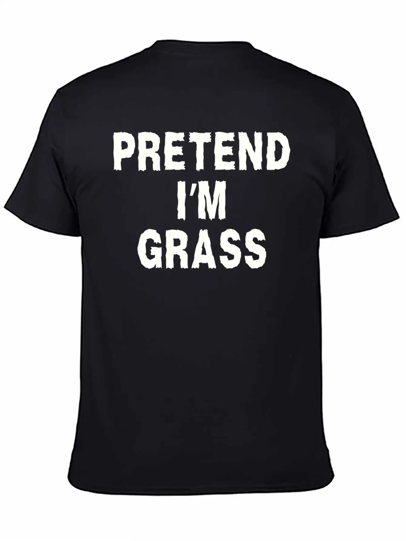 Pretend I'm Grass Costume Minimalist Comfortable Minimalist Graphic Tee – Summer Style Essential