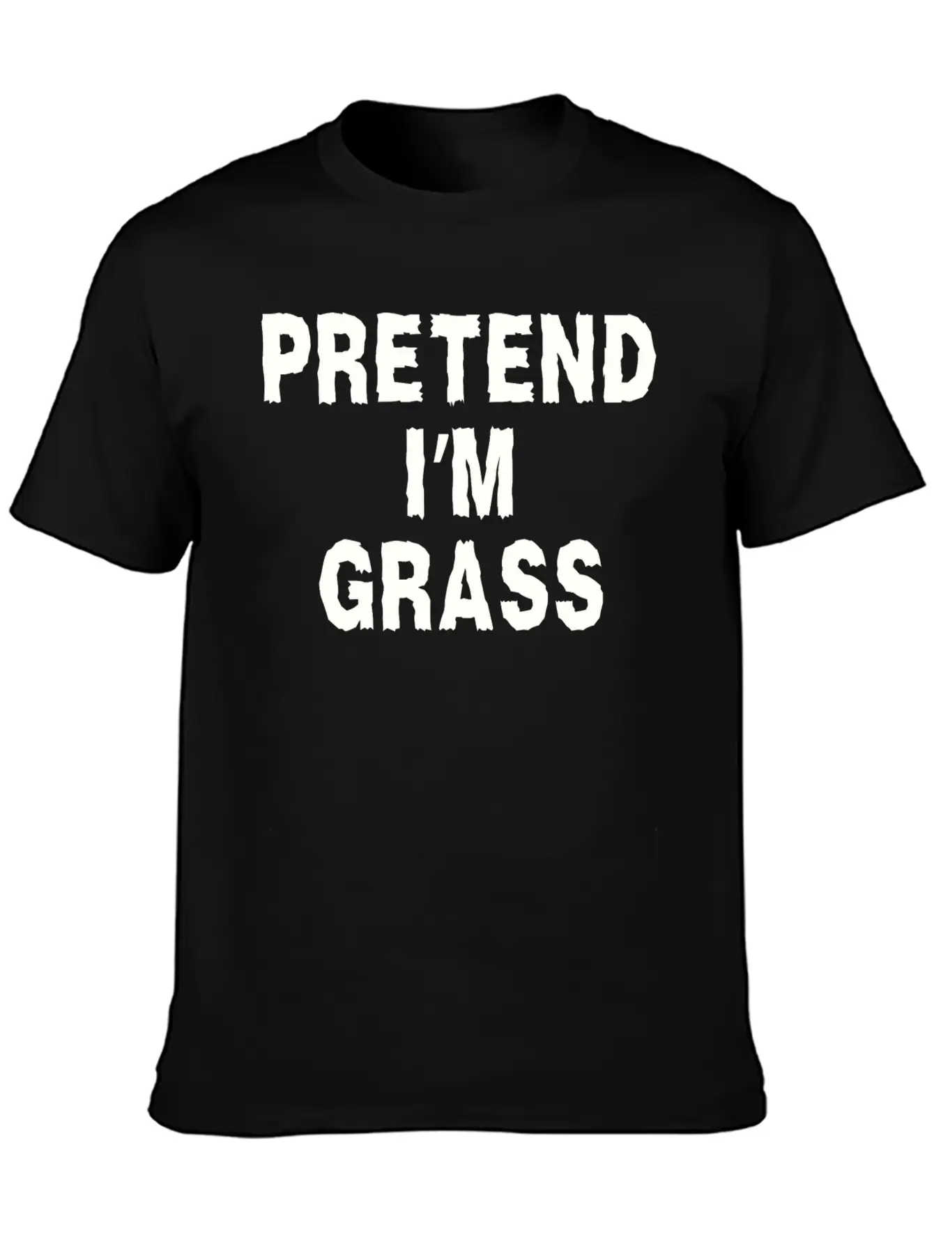 Pretend I'm Grass Costume Minimalist Comfortable Minimalist Graphic Tee – Summer Style Essential