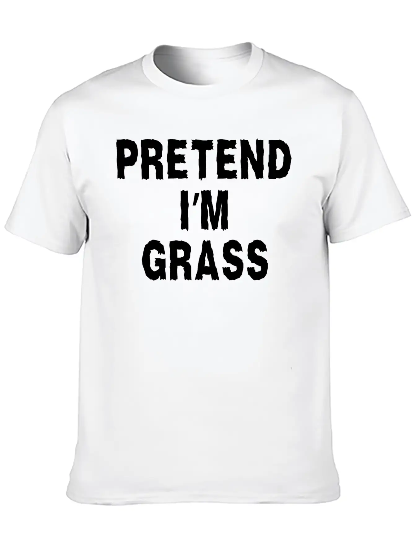 Pretend I'm Grass Costume Minimalist Comfortable Minimalist Graphic Tee – Summer Style Essential