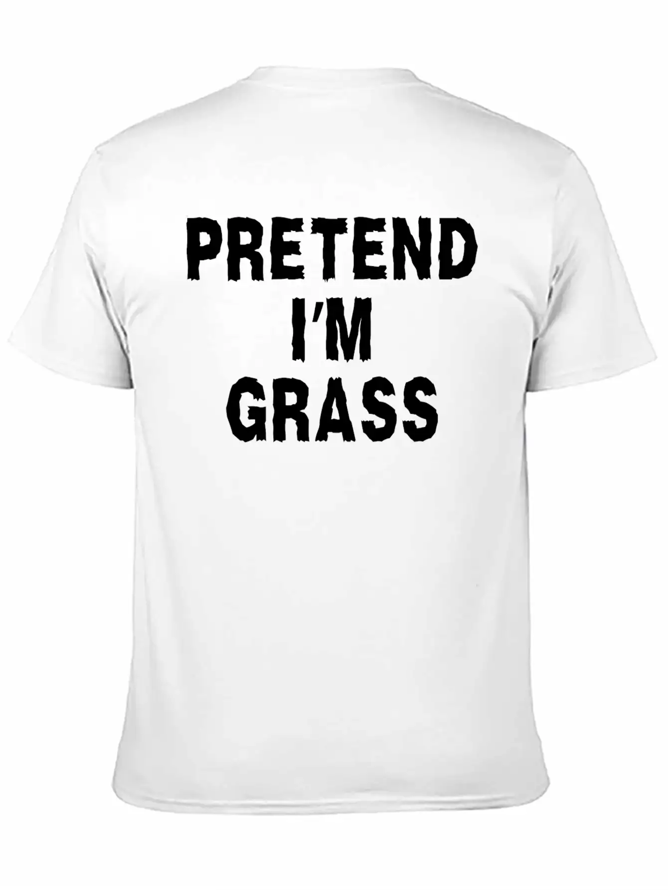 Pretend I'm Grass Costume Minimalist Comfortable Minimalist Graphic Tee – Summer Style Essential
