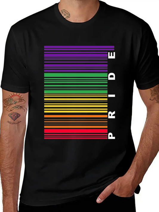 Pride Barcode Unisex Short Sleeve Soft Cotton T-Shirt – Casual Everyday Wear
