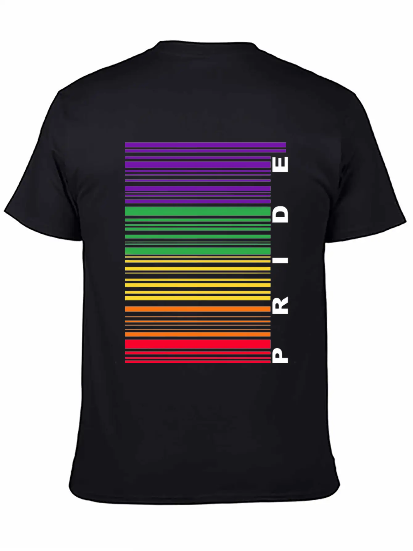 Pride Barcode Unisex Short Sleeve Soft Cotton T-Shirt – Casual Everyday Wear