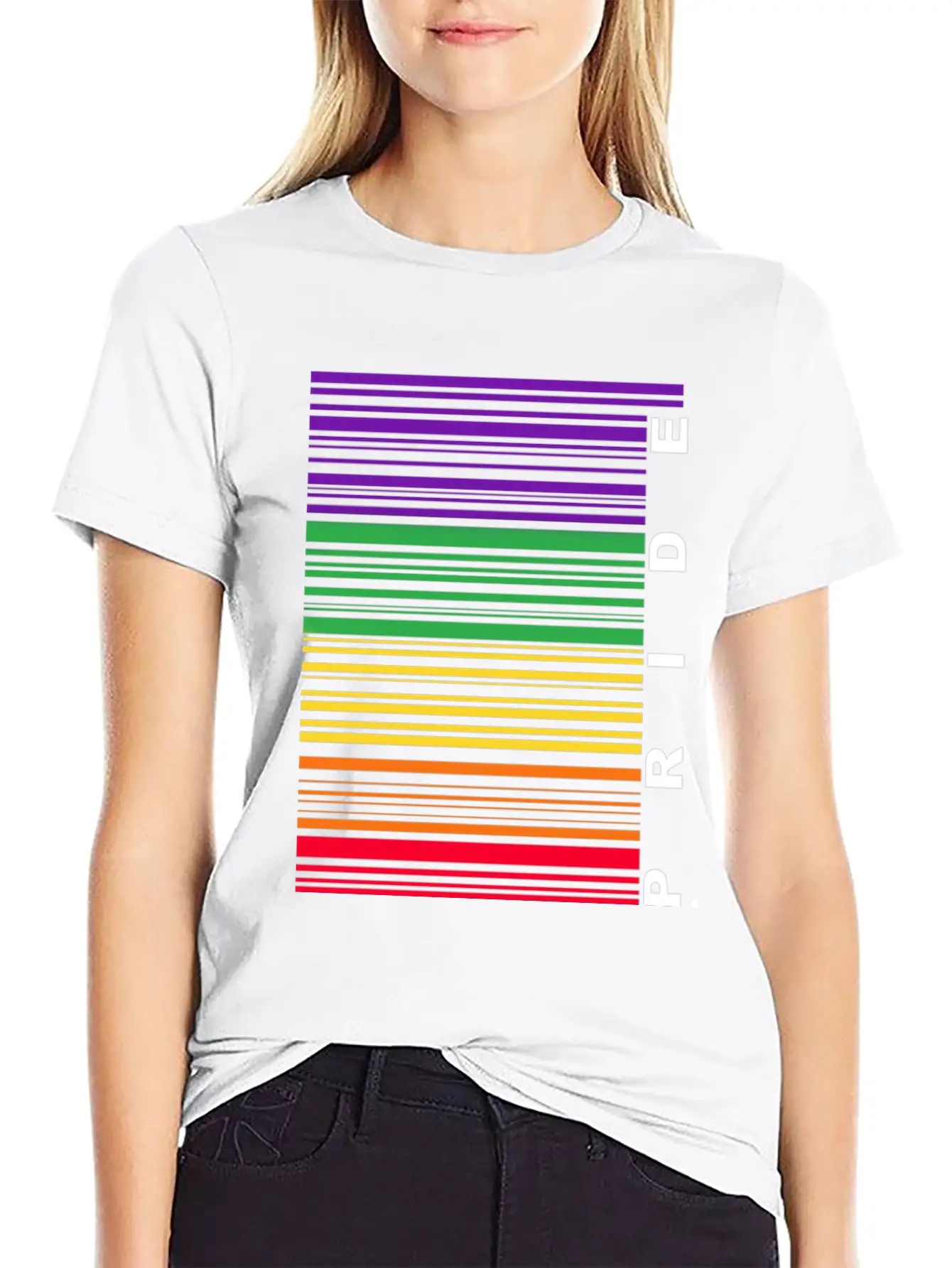Pride Barcode Unisex Short Sleeve Soft Cotton T-Shirt – Casual Everyday Wear