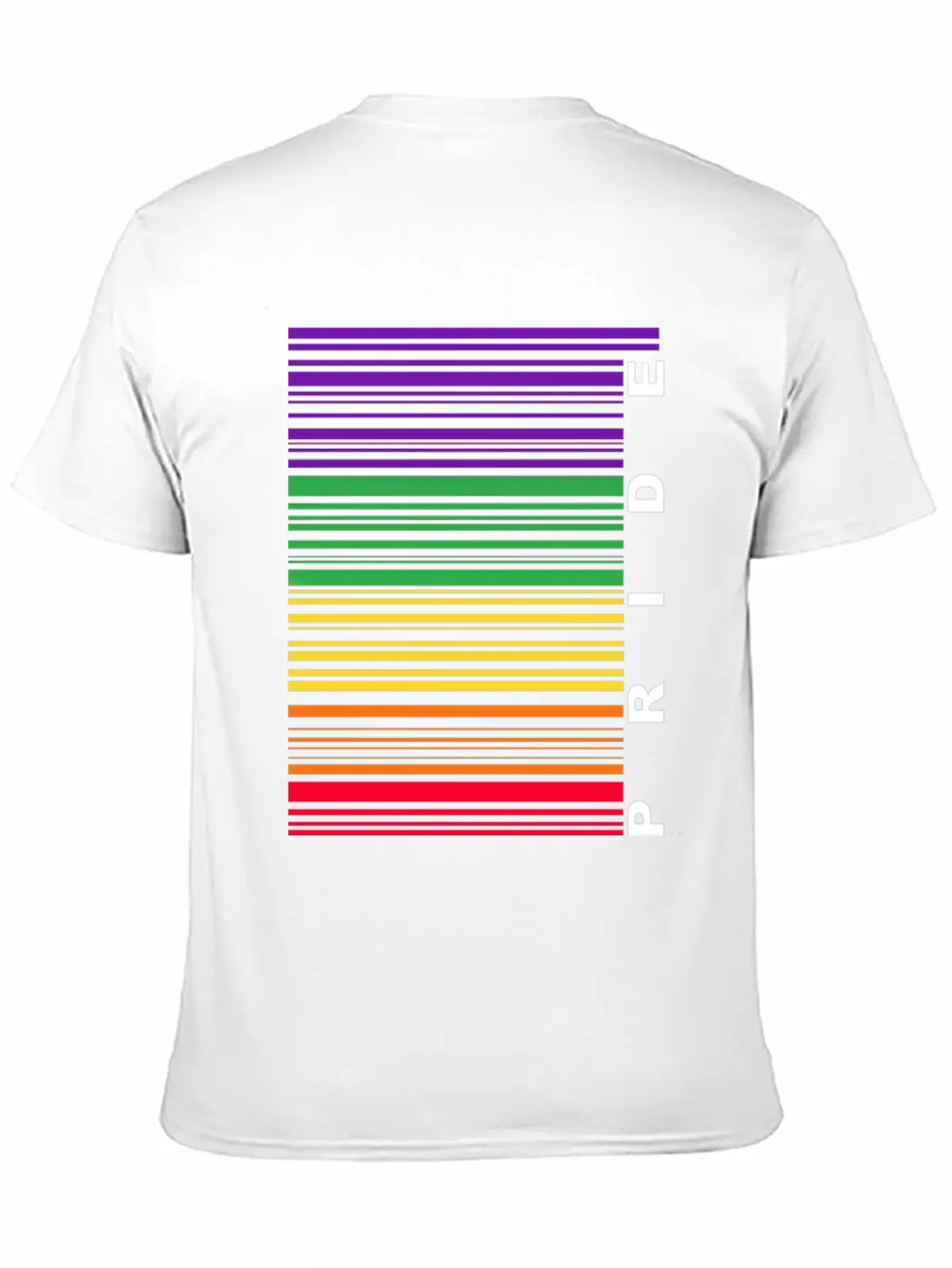 Pride Barcode Unisex Short Sleeve Soft Cotton T-Shirt – Casual Everyday Wear