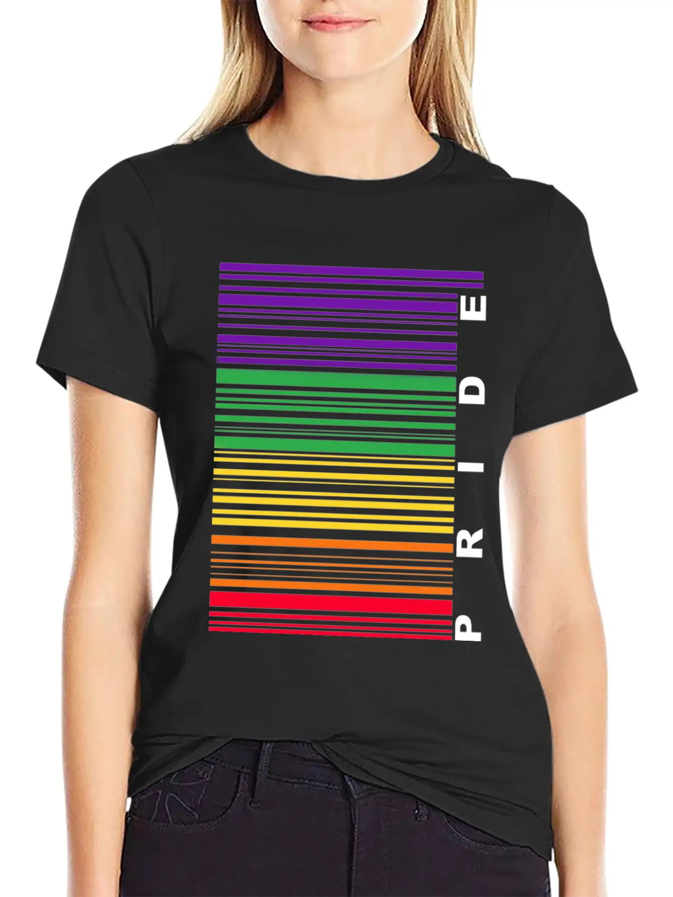 Pride Barcode Unisex Short Sleeve Soft Cotton T-Shirt – Casual Everyday Wear