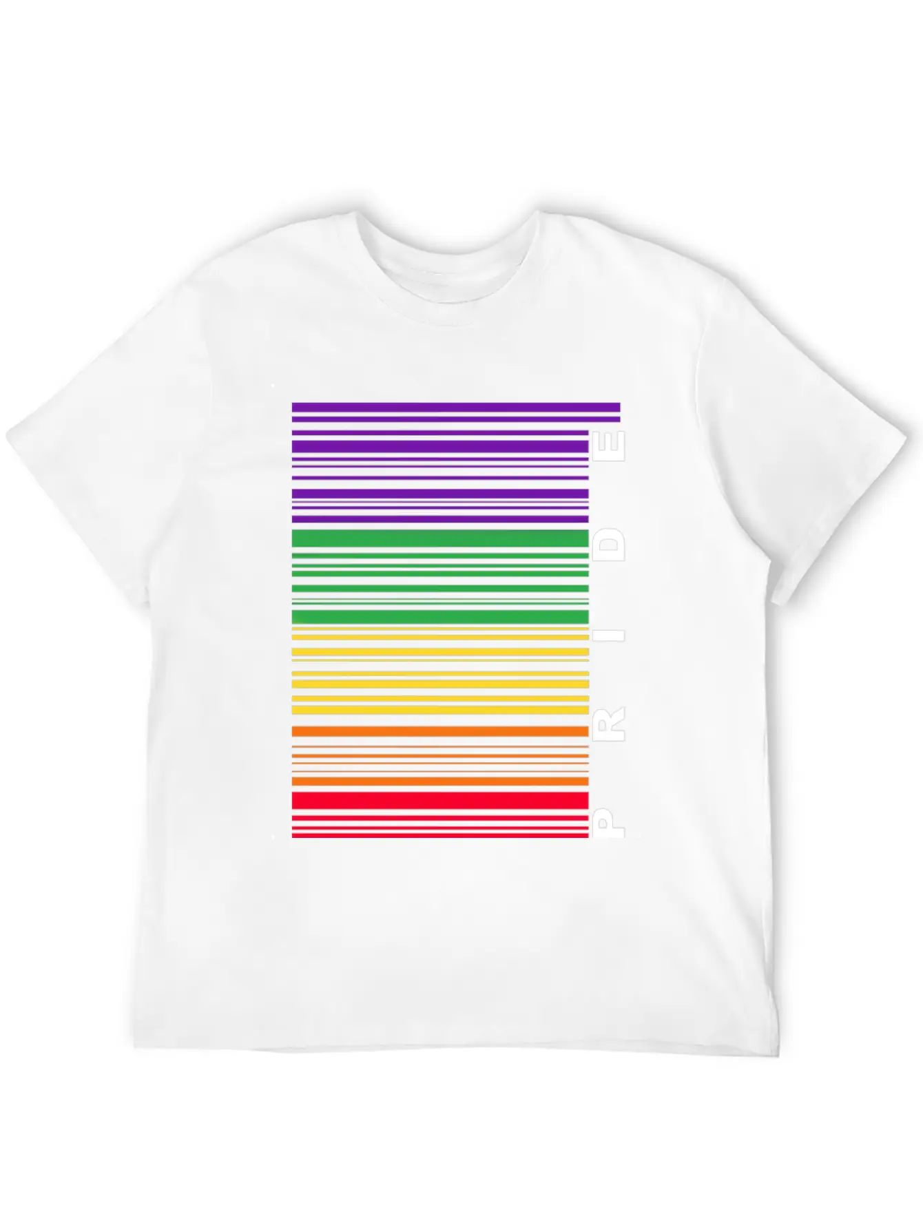 Pride Barcode Unisex Short Sleeve Soft Cotton T-Shirt – Casual Everyday Wear
