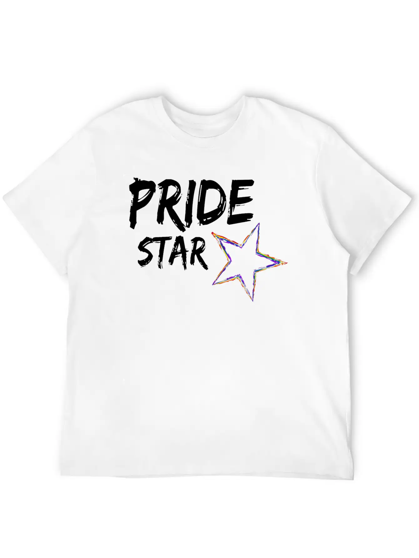 Pride Star LGBT Gay Pride Queer CSD Rainbow Timeless Short Sleeve Tee – Comfy And Minimalist Design