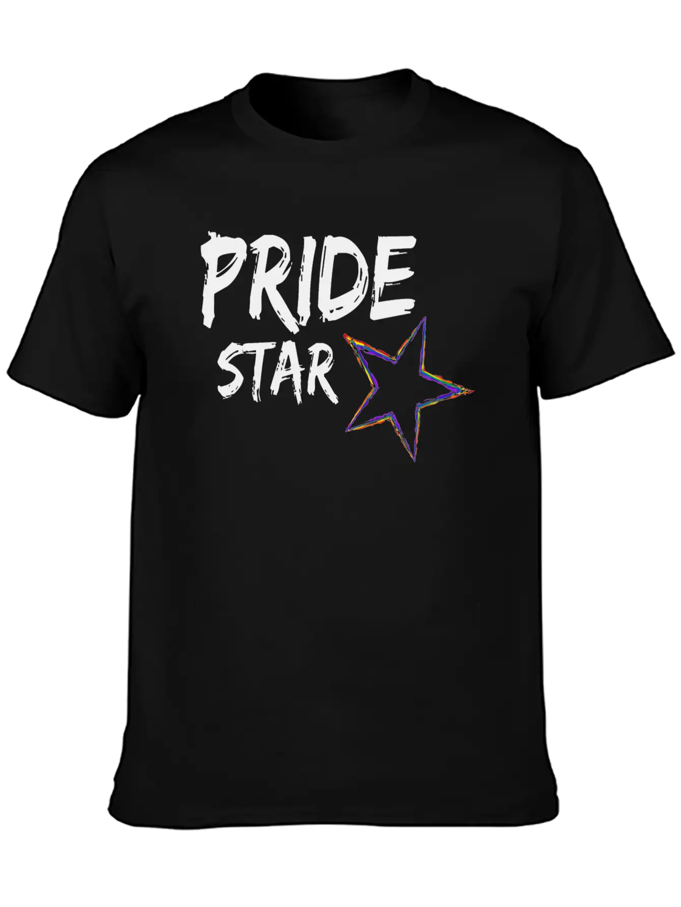 Pride Star LGBT Gay Pride Queer CSD Rainbow Timeless Short Sleeve Tee – Comfy And Minimalist Design