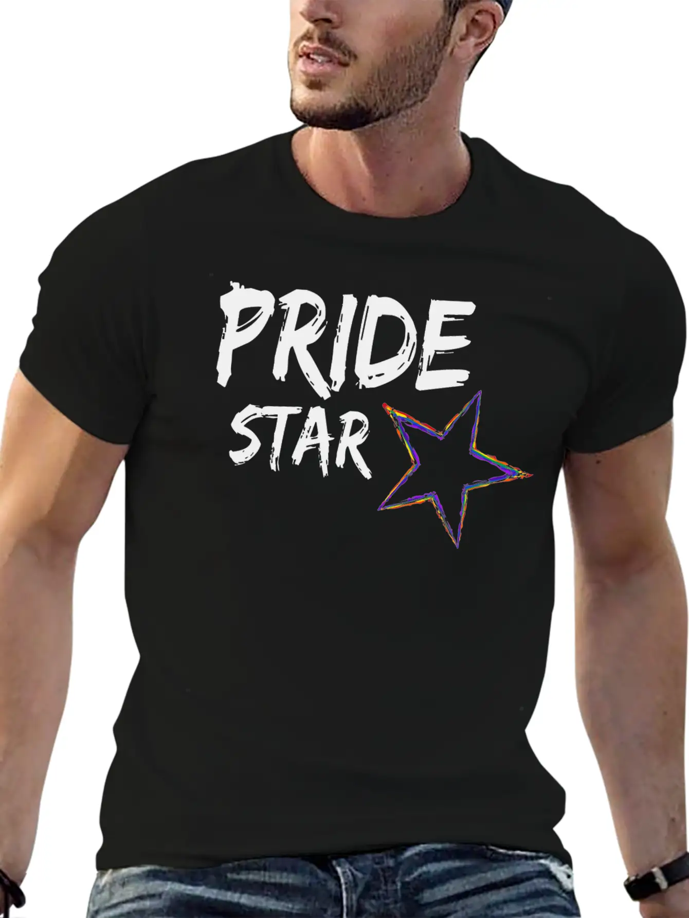 Pride Star LGBT Gay Pride Queer CSD Rainbow Timeless Short Sleeve Tee – Comfy And Minimalist Design