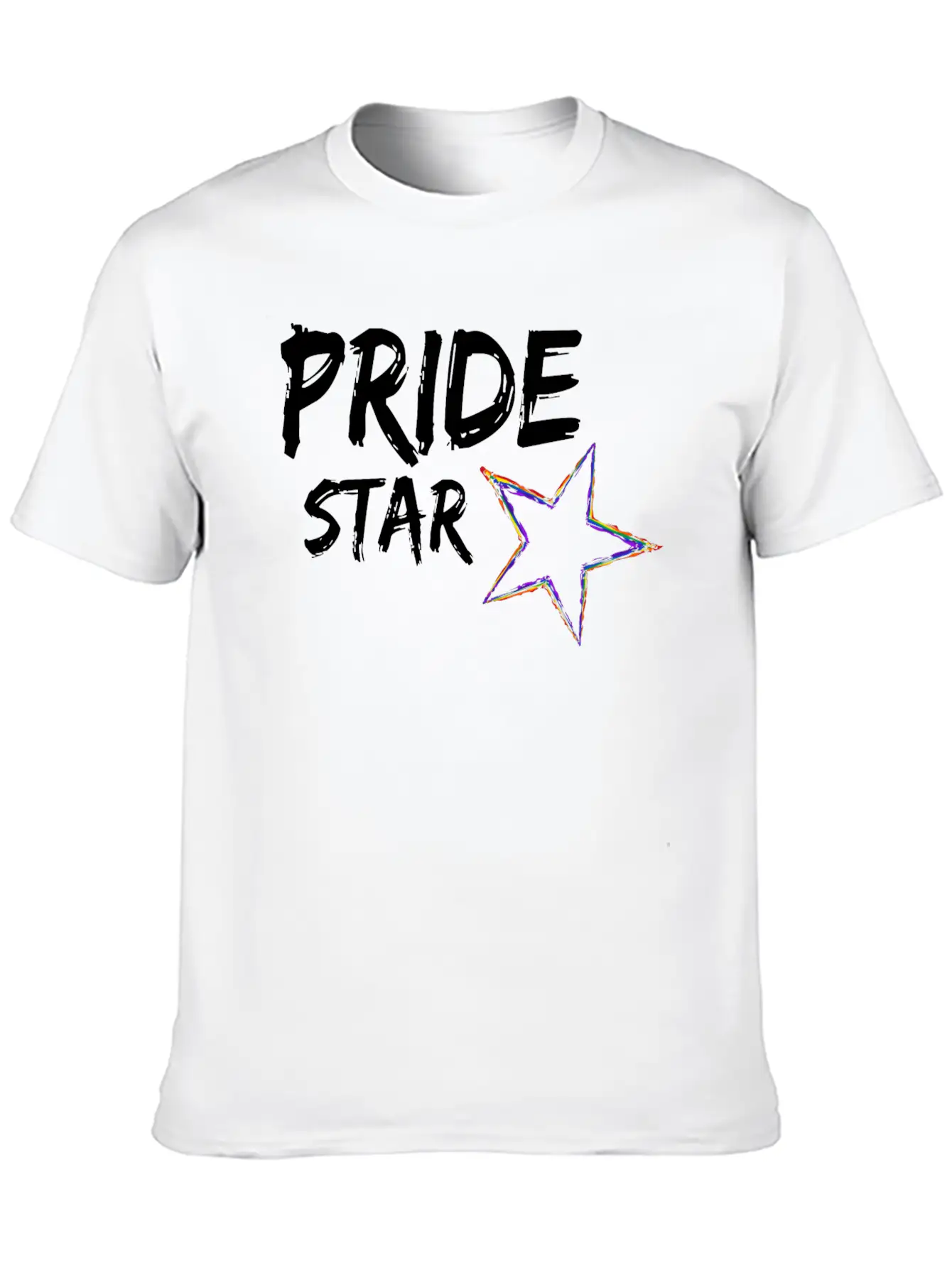 Pride Star LGBT Gay Pride Queer CSD Rainbow Timeless Short Sleeve Tee – Comfy And Minimalist Design