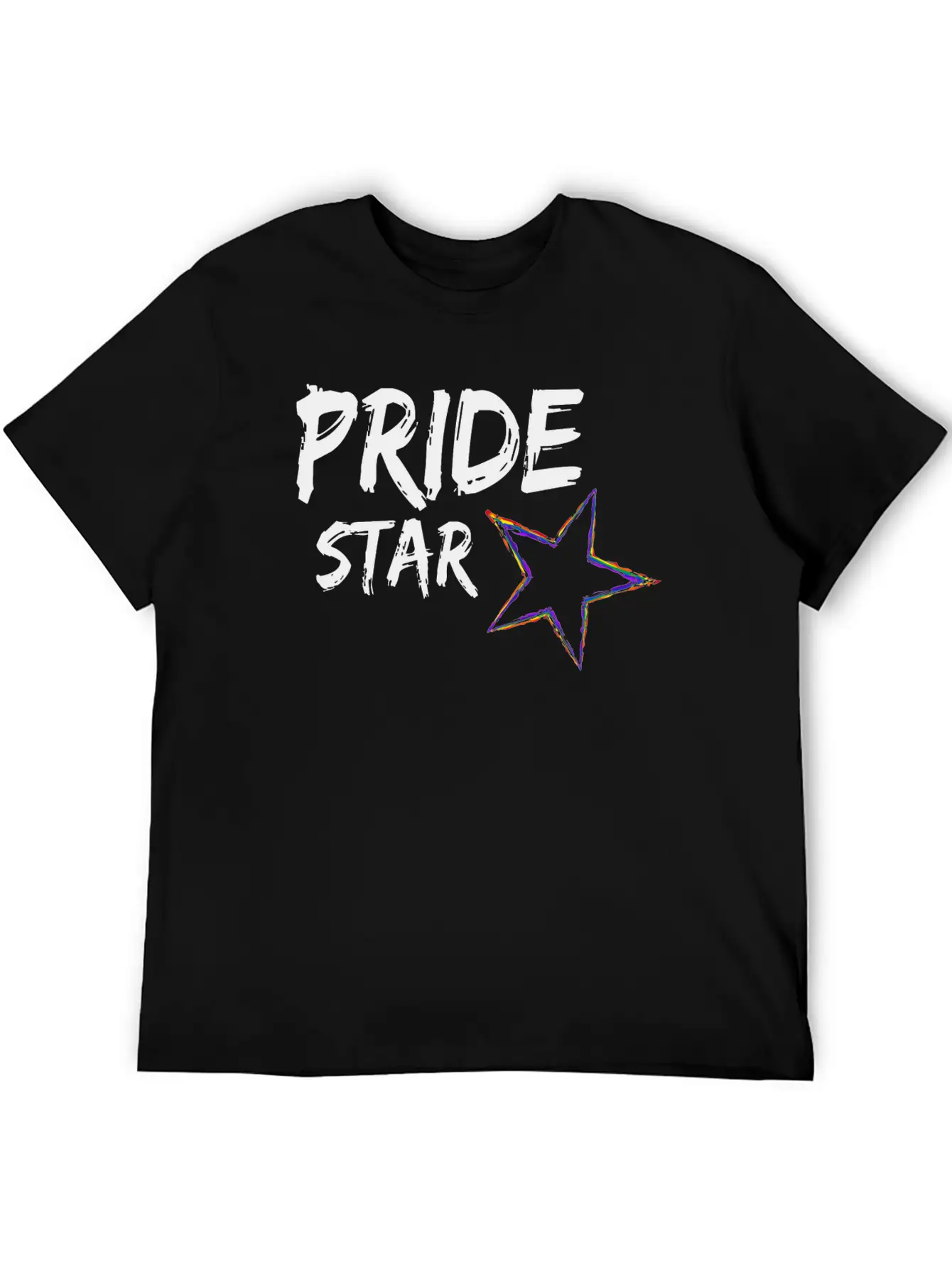 Pride Star LGBT Gay Pride Queer CSD Rainbow Timeless Short Sleeve Tee – Comfy And Minimalist Design