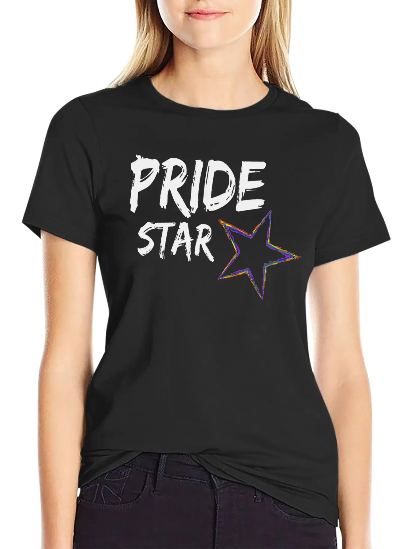 Pride Star LGBT Gay Pride Queer CSD Rainbow Timeless Short Sleeve Tee – Comfy And Minimalist Design