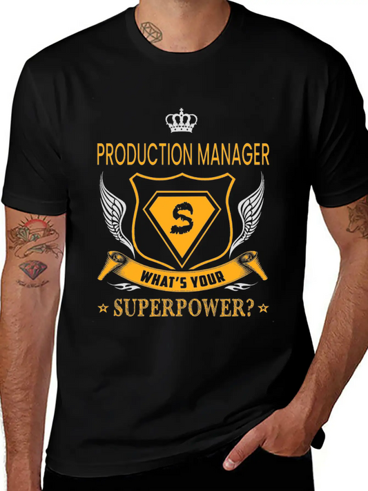 PRODUCTION MANAGER Comfortable Minimalist Graphic Tee – Summer Style Essential