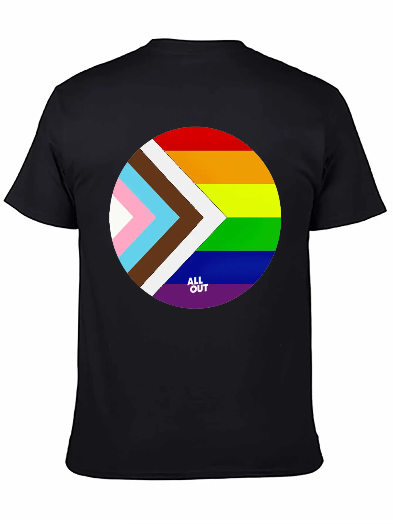 Progress Pride Flag Comfortable Minimalist Graphic Tee – Summer Style Essential