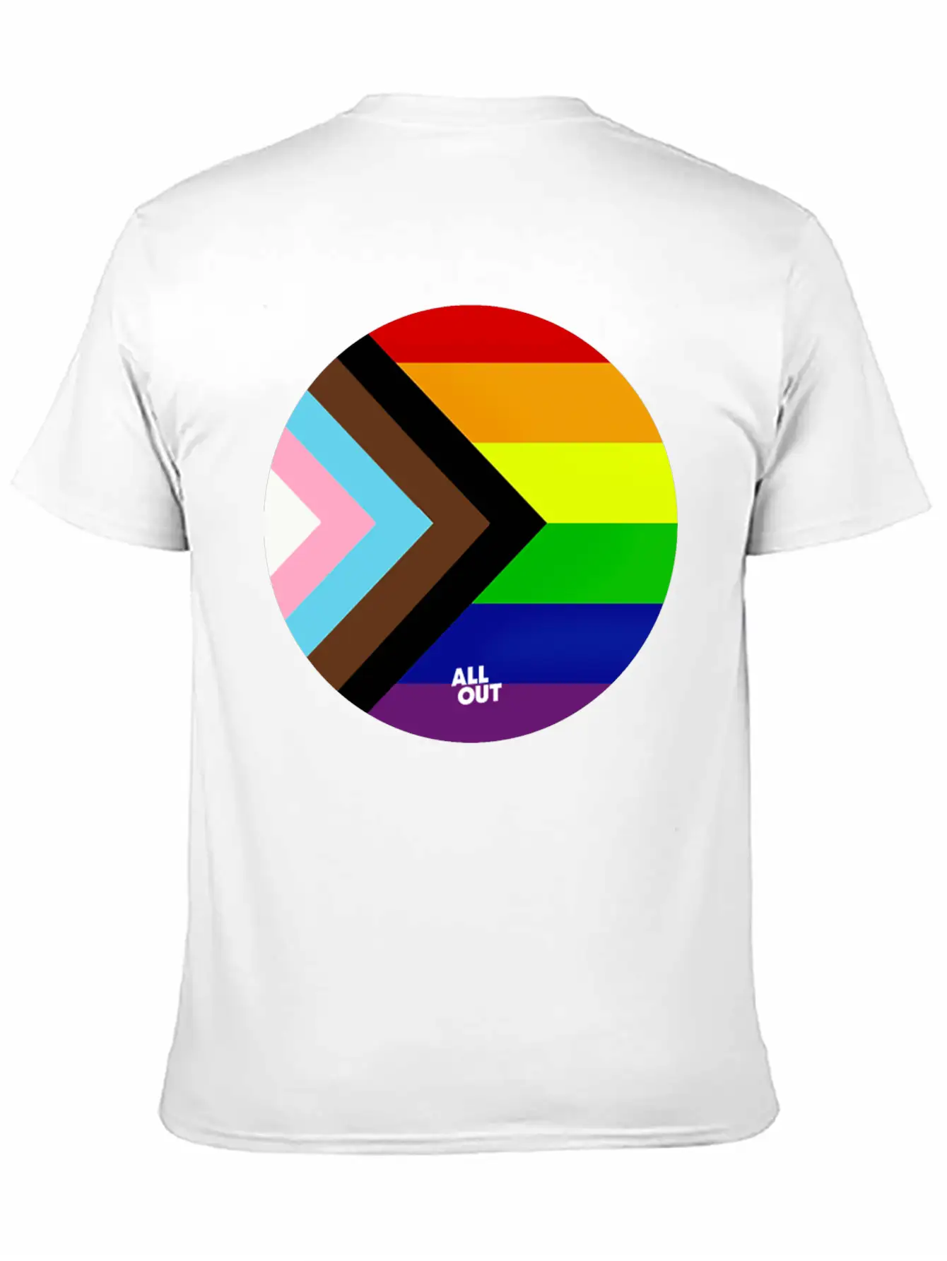 Progress Pride Flag Comfortable Minimalist Graphic Tee – Summer Style Essential
