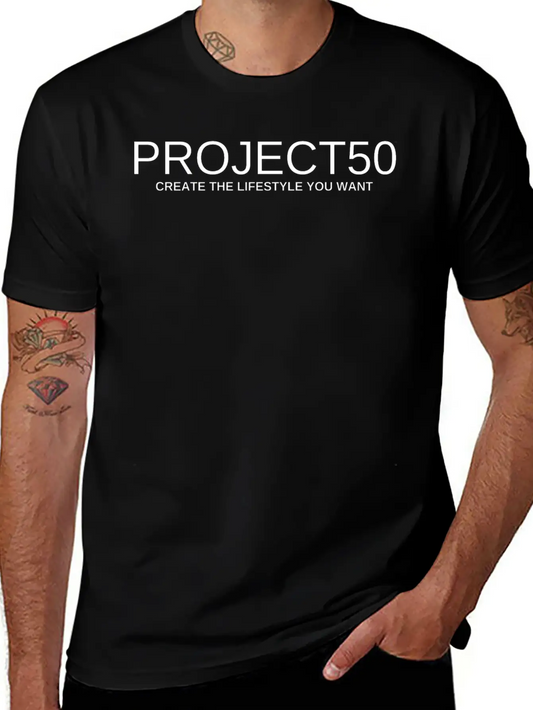 PROJECT50 Stylish Everyday T-Shirt – Unisex Basic Cotton Tee