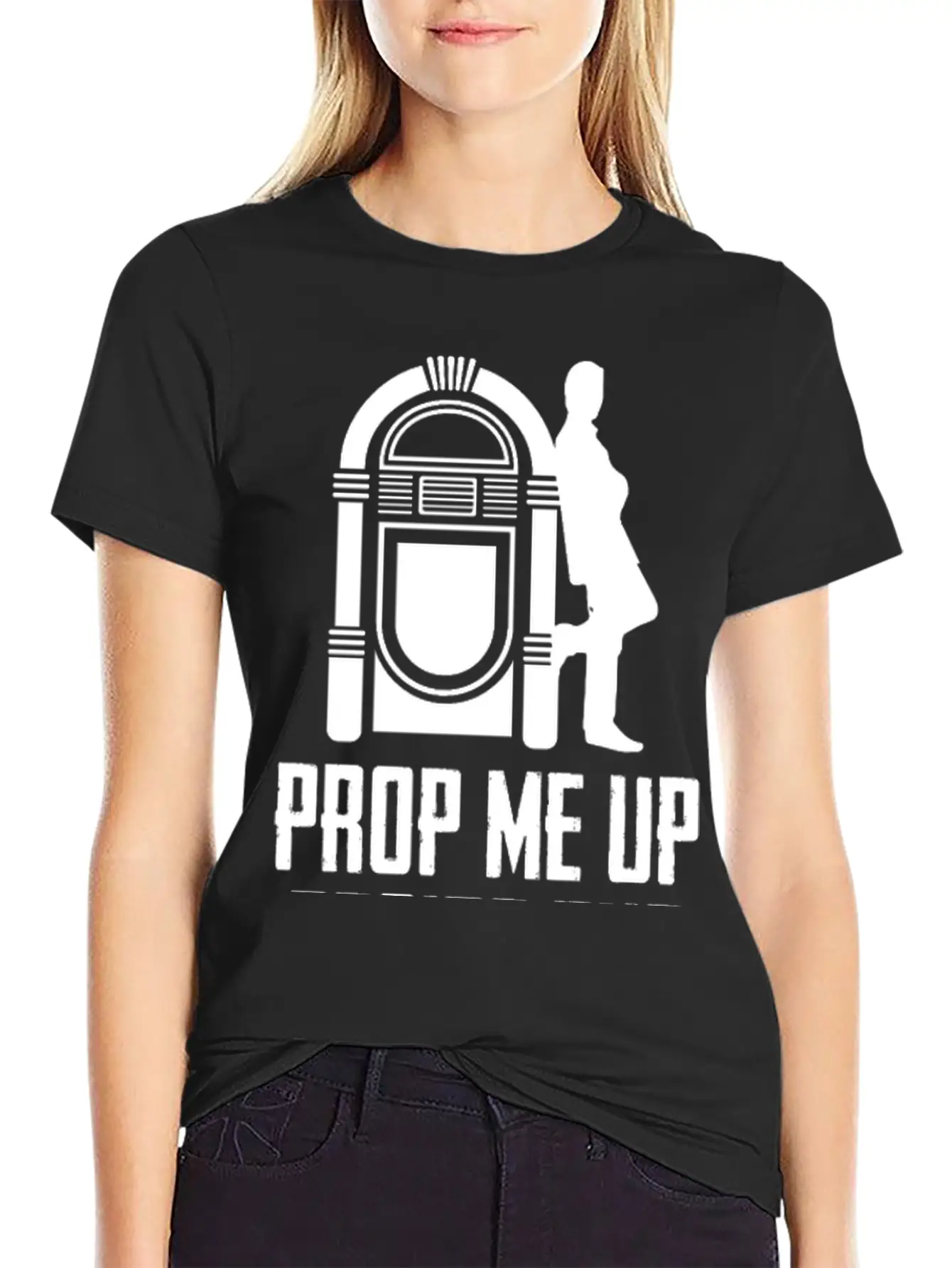 Prop Me Up Beside The Jukebox If I Die Music Unisex Short Sleeve Soft Cotton T-Shirt – Casual Everyday Wear