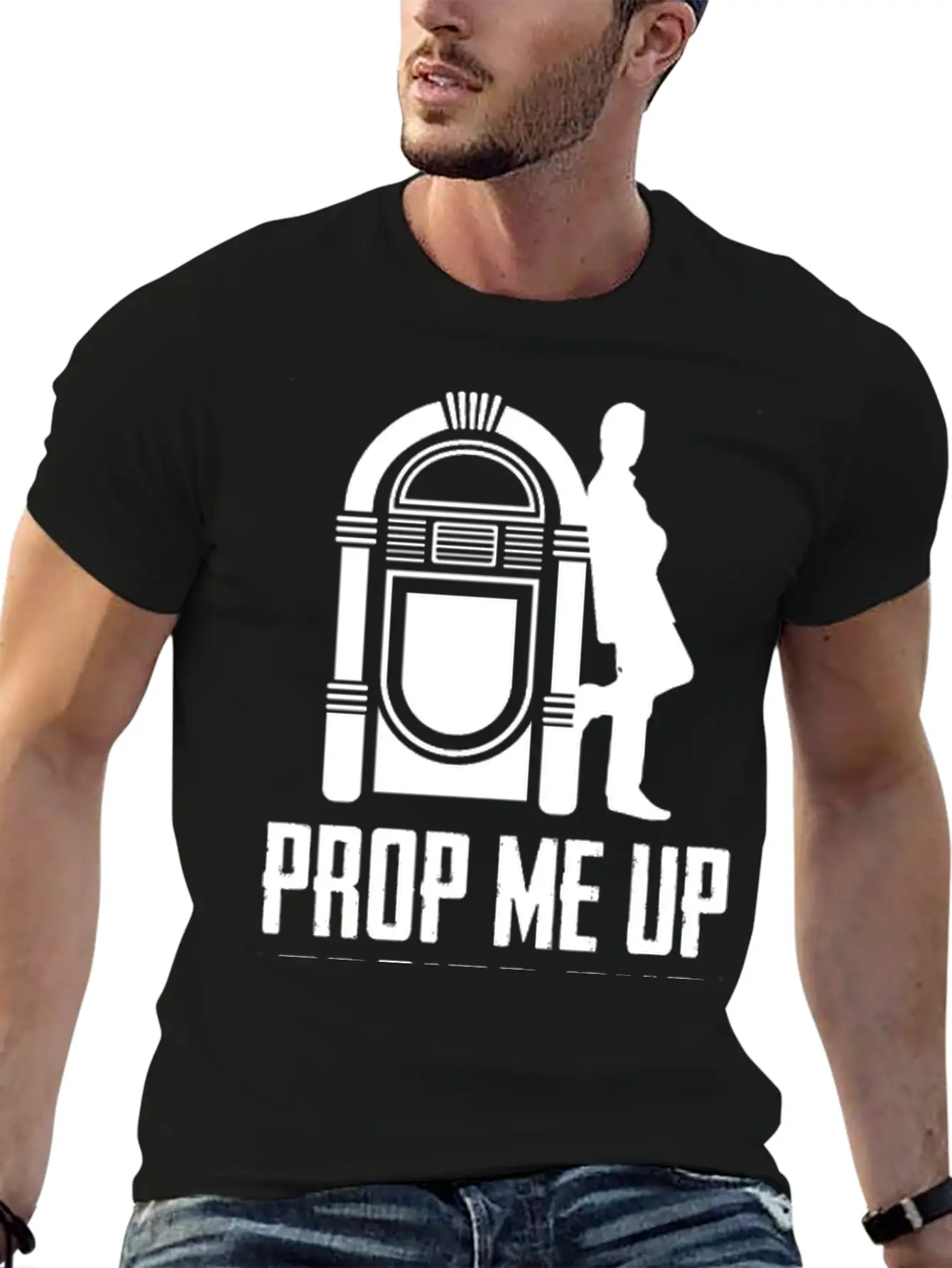 Prop Me Up Beside The Jukebox If I Die Music Unisex Short Sleeve Soft Cotton T-Shirt – Casual Everyday Wear