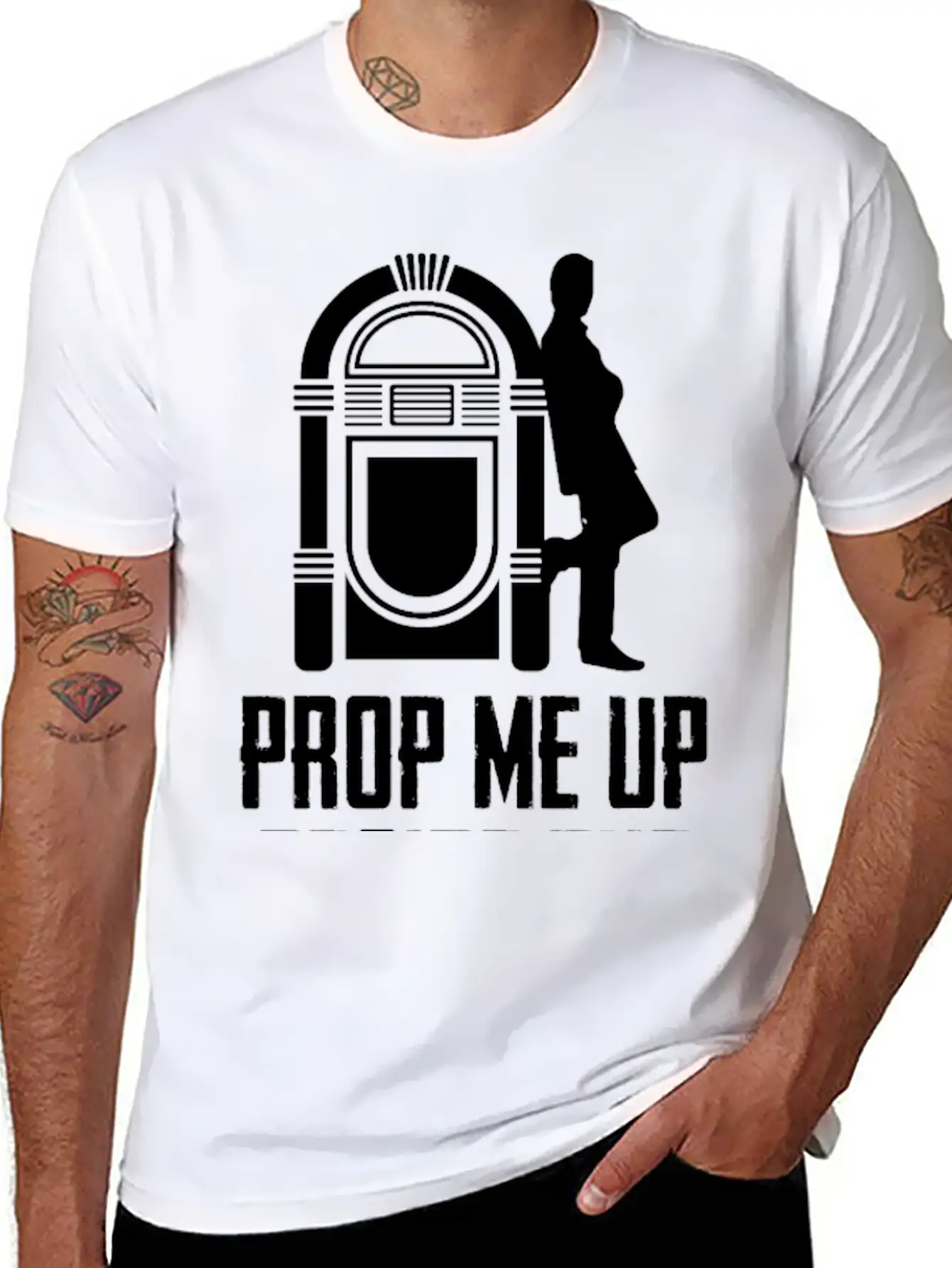 Prop Me Up Beside The Jukebox If I Die Music Unisex Short Sleeve Soft Cotton T-Shirt – Casual Everyday Wear