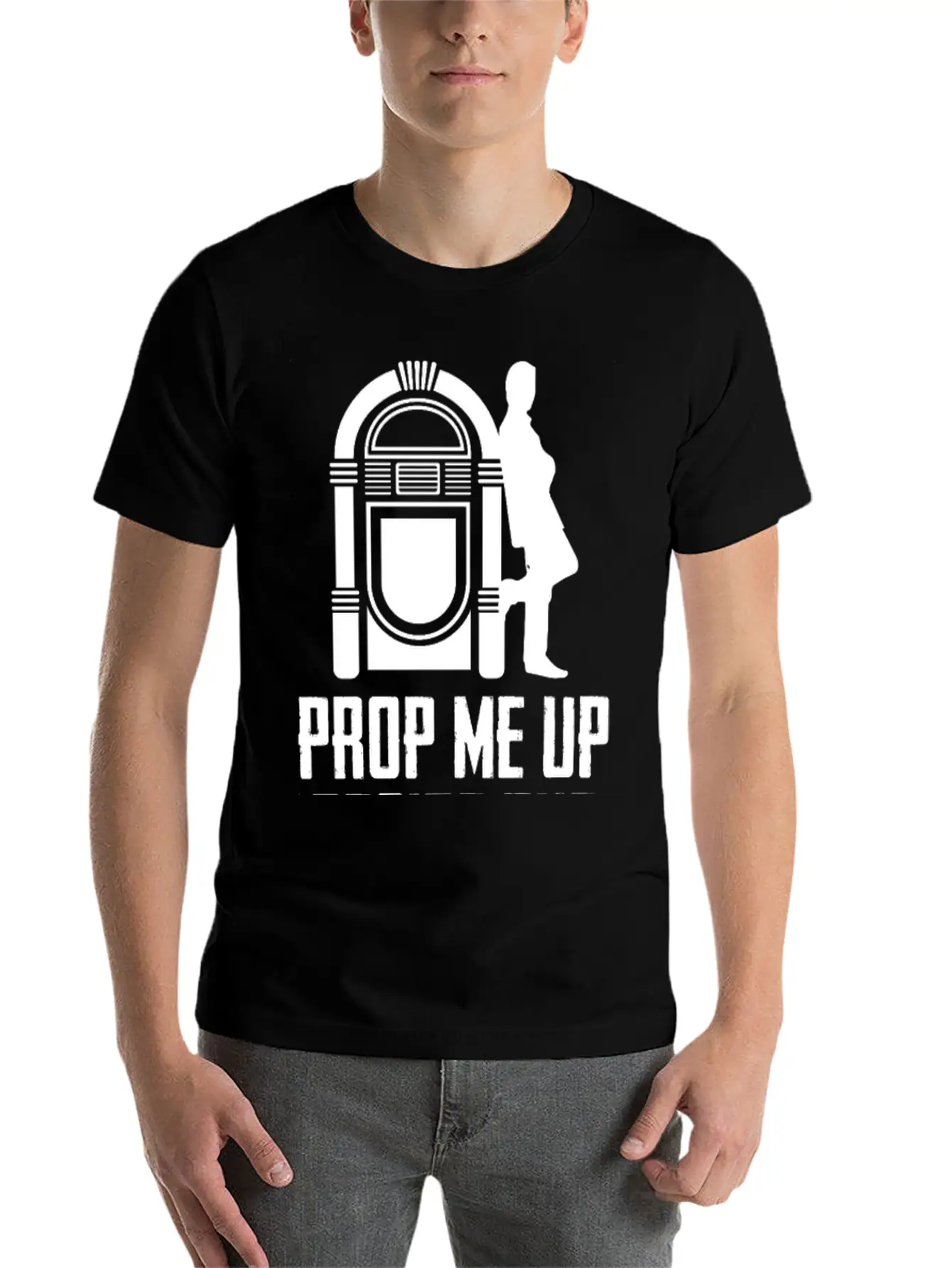 Prop Me Up Beside The Jukebox If I Die Music Unisex Short Sleeve Soft Cotton T-Shirt – Casual Everyday Wear