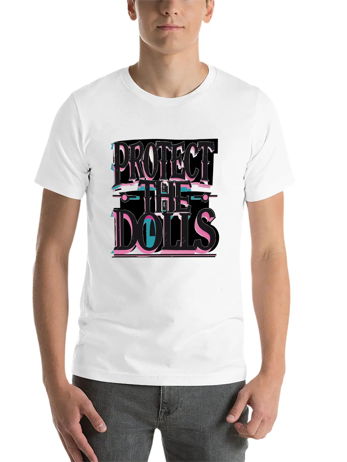 Protect The Dolls Comfortable Minimalist Graphic Tee – Summer Style Essential