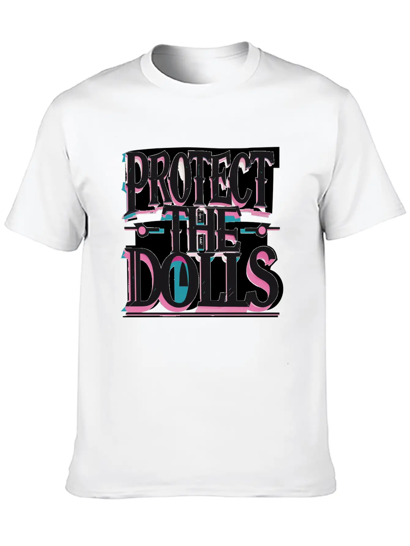 Protect The Dolls Comfortable Minimalist Graphic Tee – Summer Style Essential