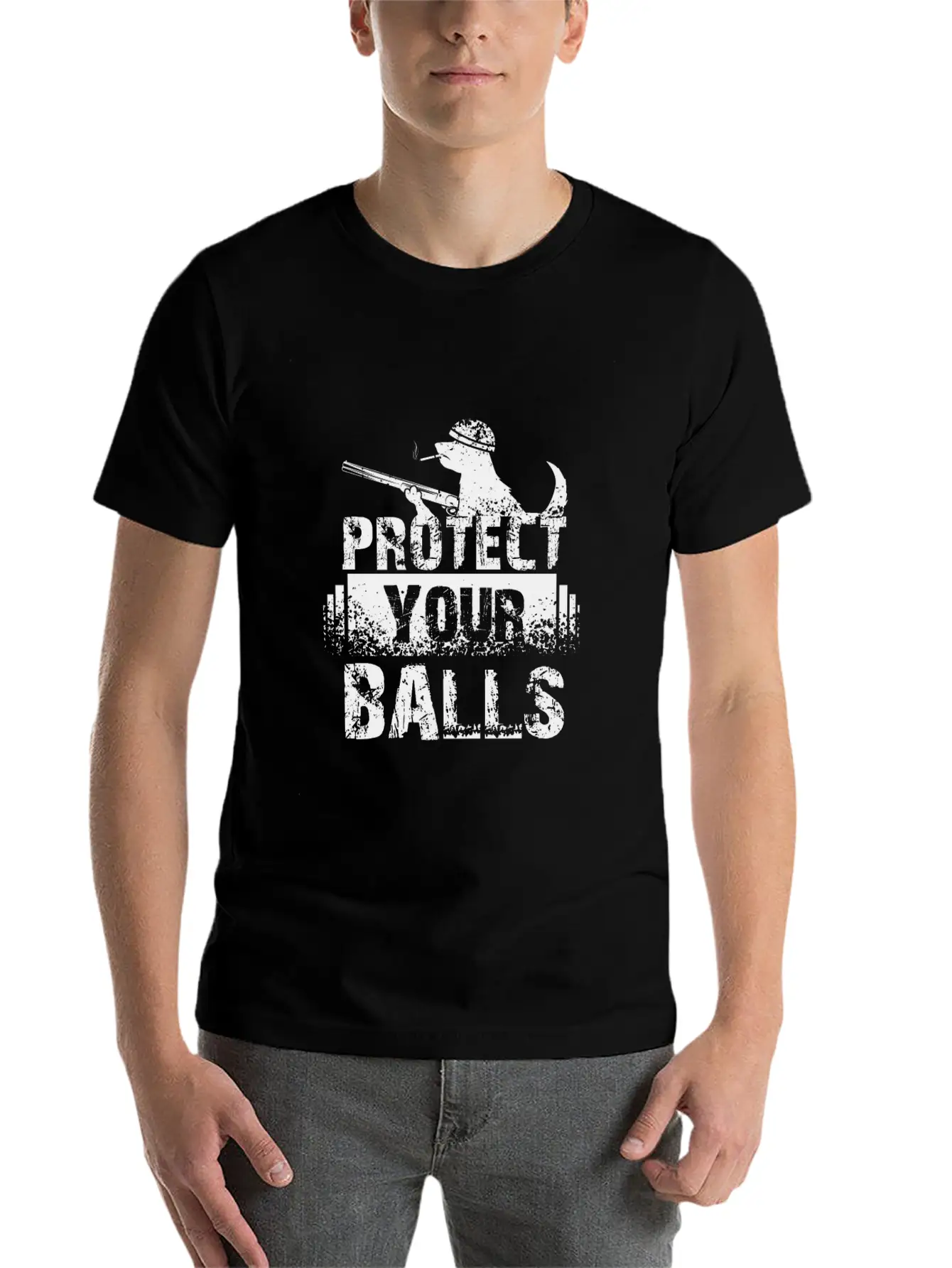 Protect Your Balls Timeless Short Sleeve Tee – Comfy And Minimalist Design