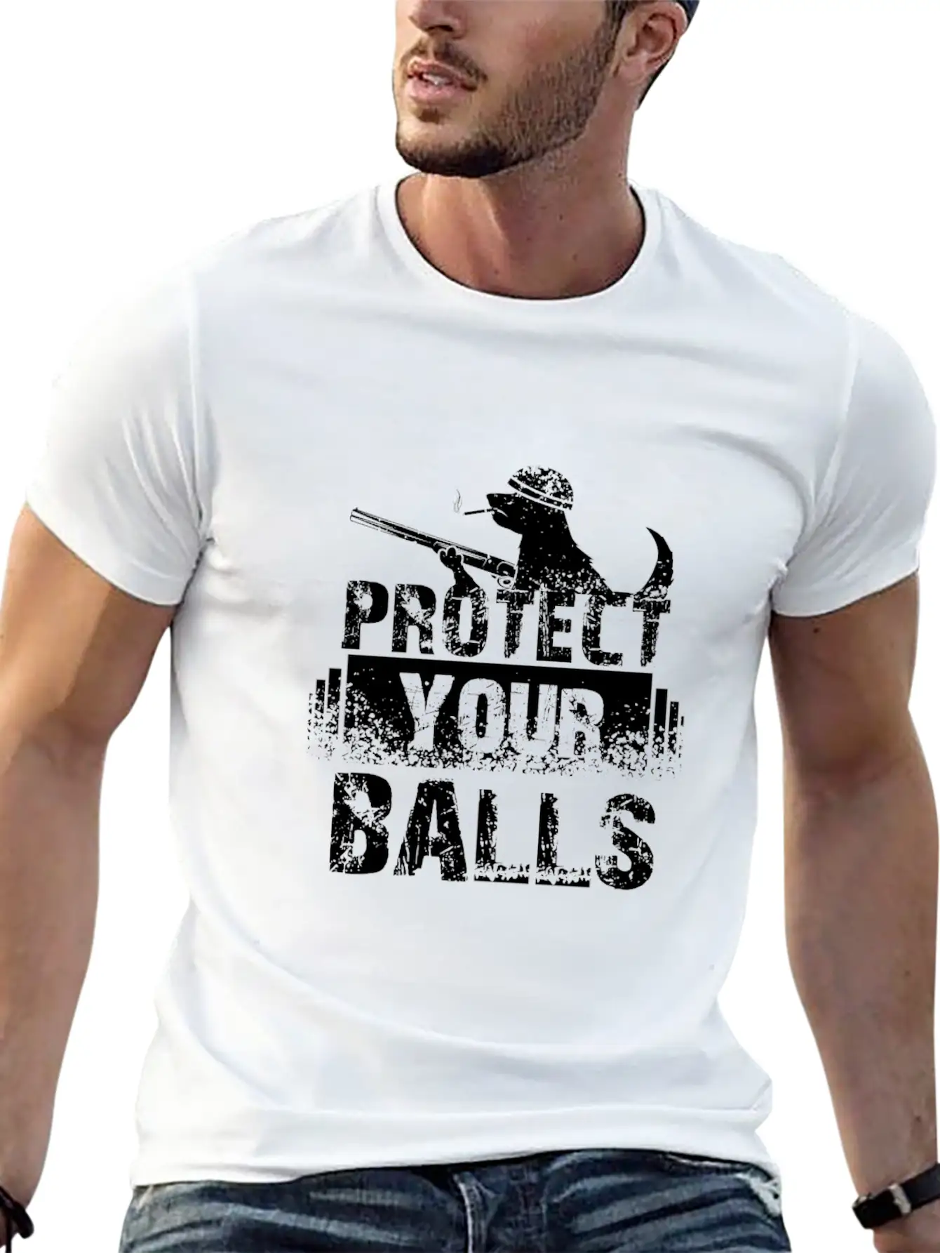 Protect Your Balls Timeless Short Sleeve Tee – Comfy And Minimalist Design