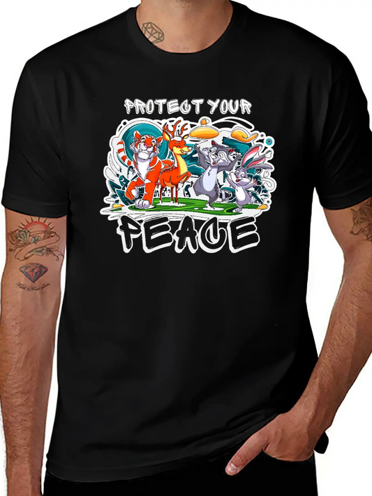 Protect Your Peace Unisex Short Sleeve Soft Cotton T-Shirt – Casual Everyday Wear