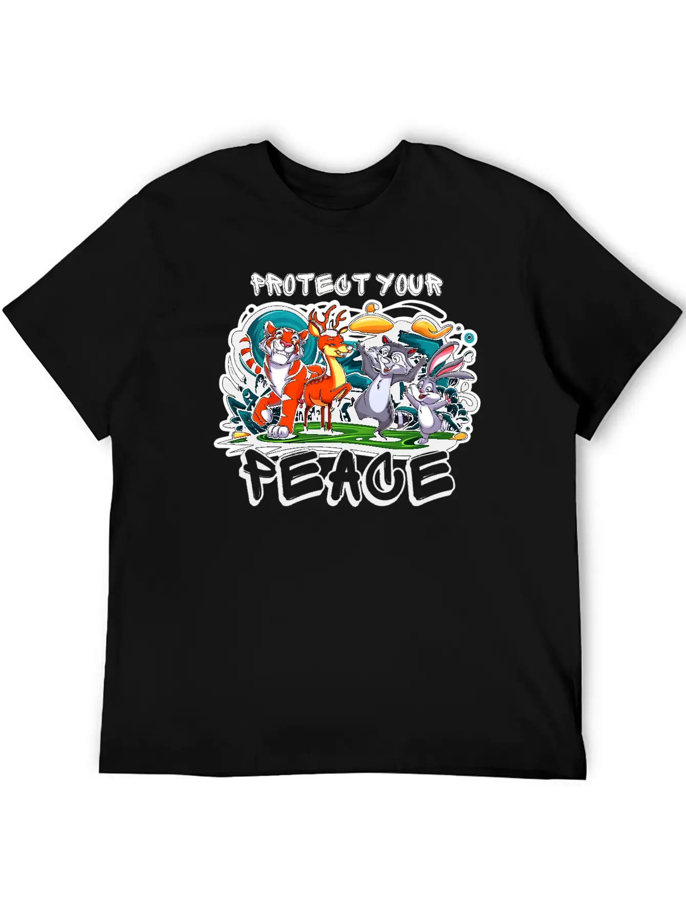 Protect Your Peace Unisex Short Sleeve Soft Cotton T-Shirt – Casual Everyday Wear
