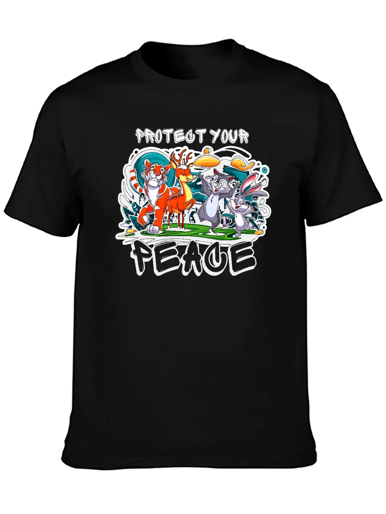 Protect Your Peace Unisex Short Sleeve Soft Cotton T-Shirt – Casual Everyday Wear