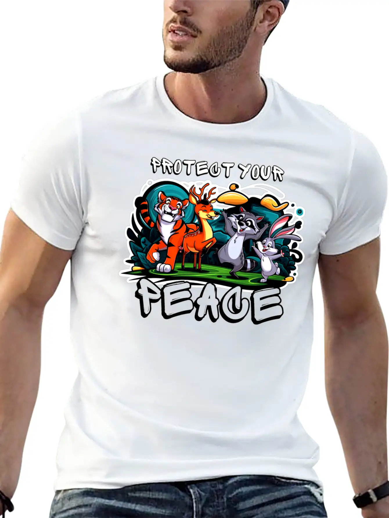 Protect Your Peace Unisex Short Sleeve Soft Cotton T-Shirt – Casual Everyday Wear
