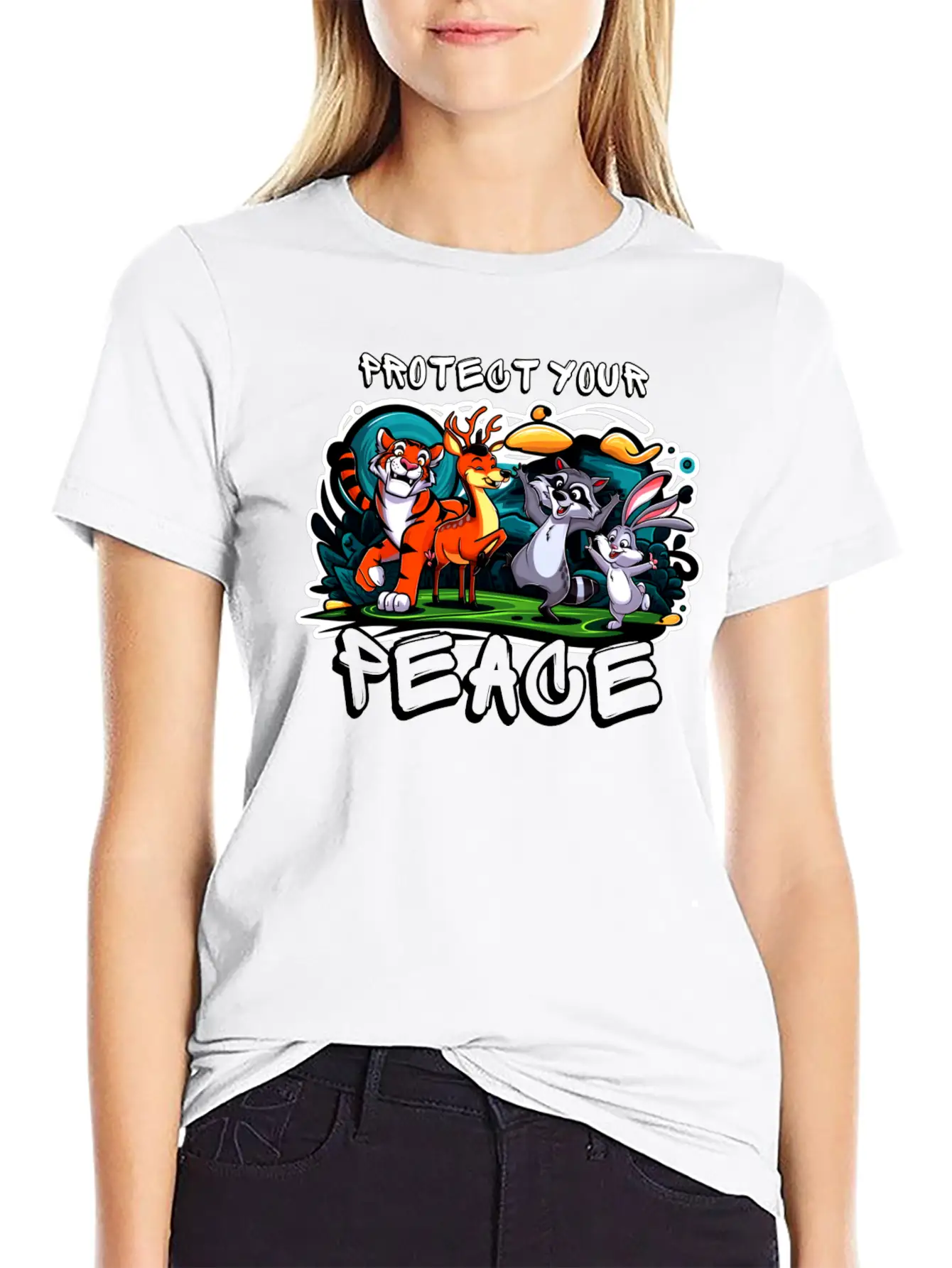 Protect Your Peace Unisex Short Sleeve Soft Cotton T-Shirt – Casual Everyday Wear