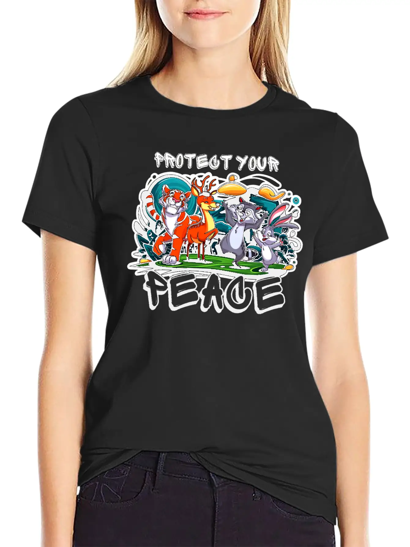 Protect Your Peace Unisex Short Sleeve Soft Cotton T-Shirt – Casual Everyday Wear