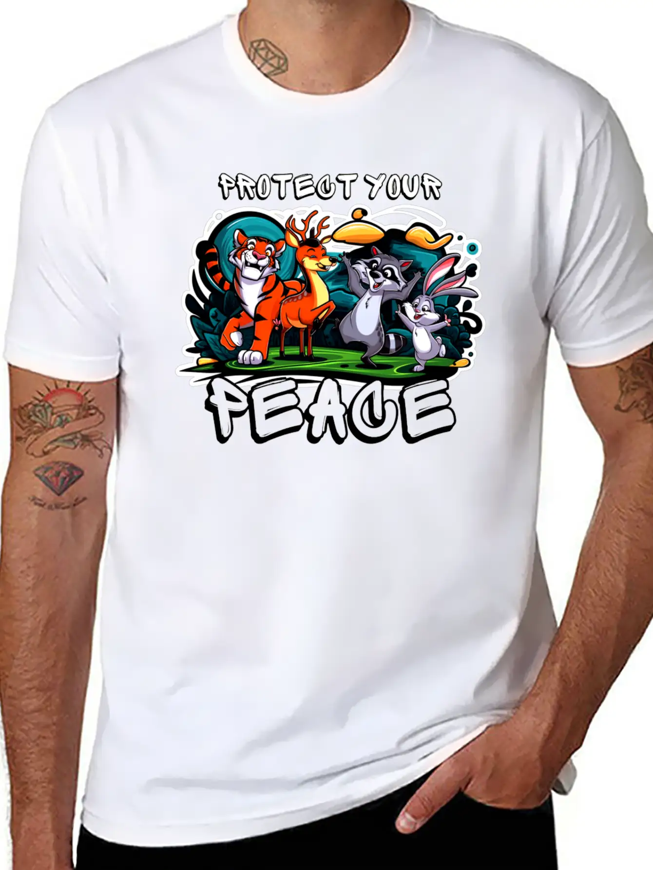 Protect Your Peace Unisex Short Sleeve Soft Cotton T-Shirt – Casual Everyday Wear