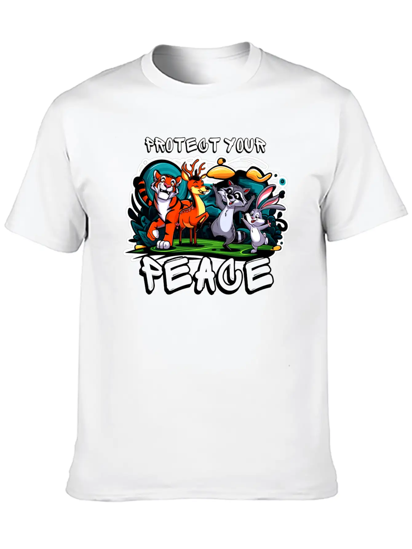 Protect Your Peace Unisex Short Sleeve Soft Cotton T-Shirt – Casual Everyday Wear
