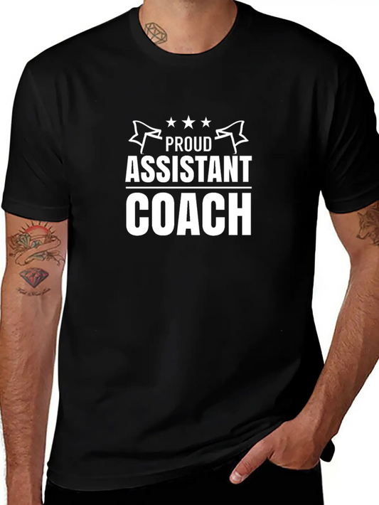 Proud Assistant Coach Co-Trainer Trainer Teacher Stylish Everyday T-Shirt – Unisex Basic Cotton Tee