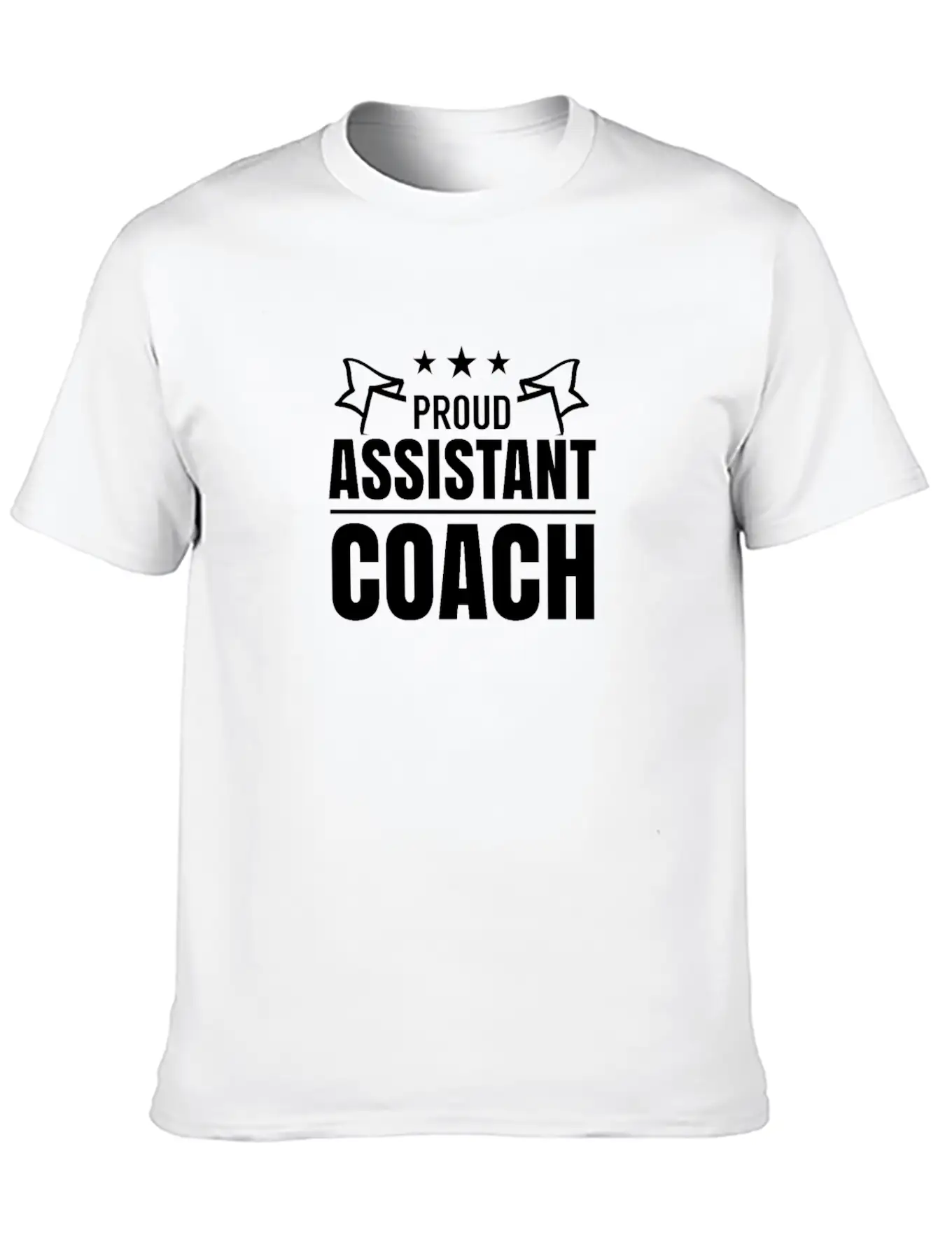 Proud Assistant Coach Co-Trainer Trainer Teacher Stylish Everyday T-Shirt – Unisex Basic Cotton Tee