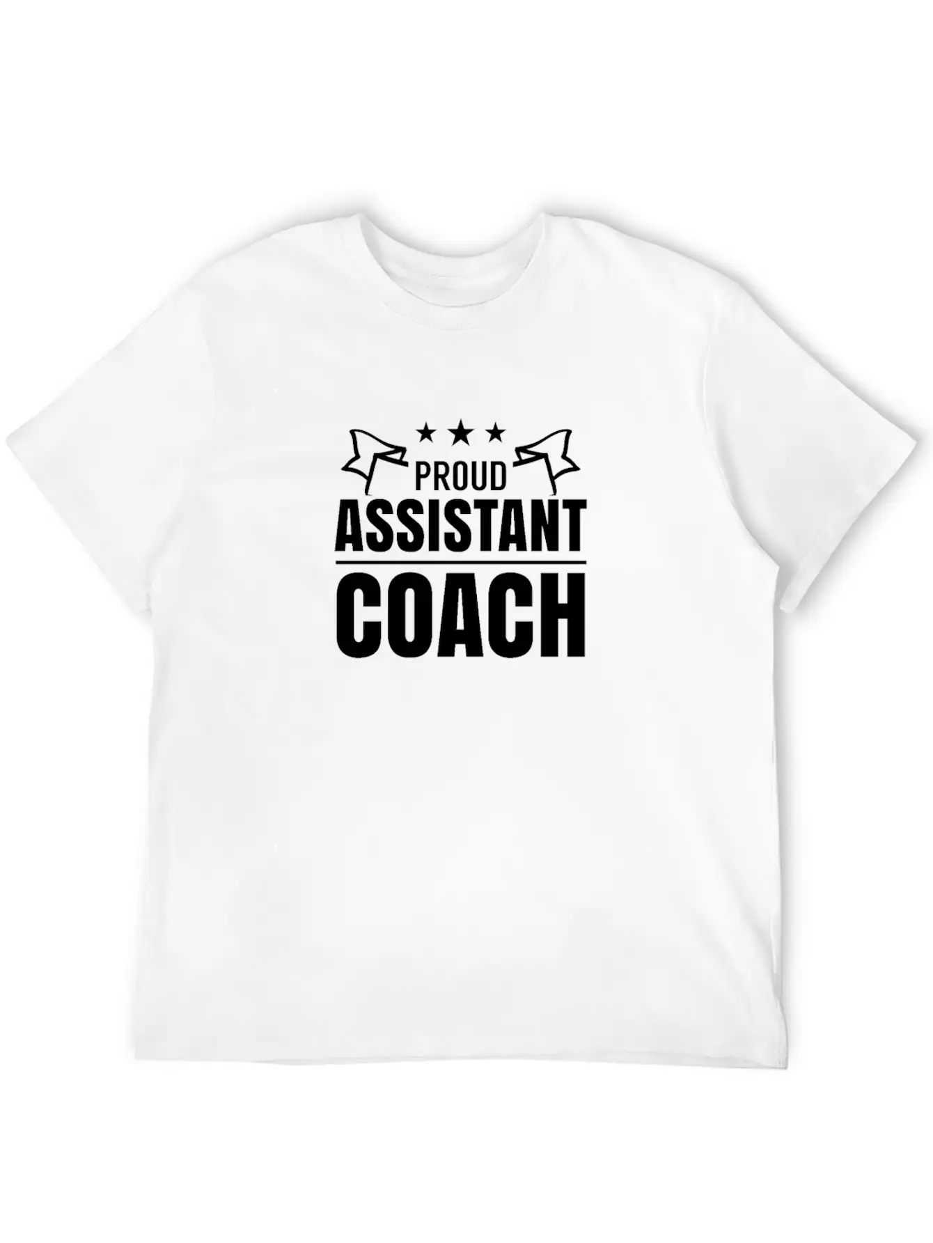 Proud Assistant Coach Co-Trainer Trainer Teacher Stylish Everyday T-Shirt – Unisex Basic Cotton Tee