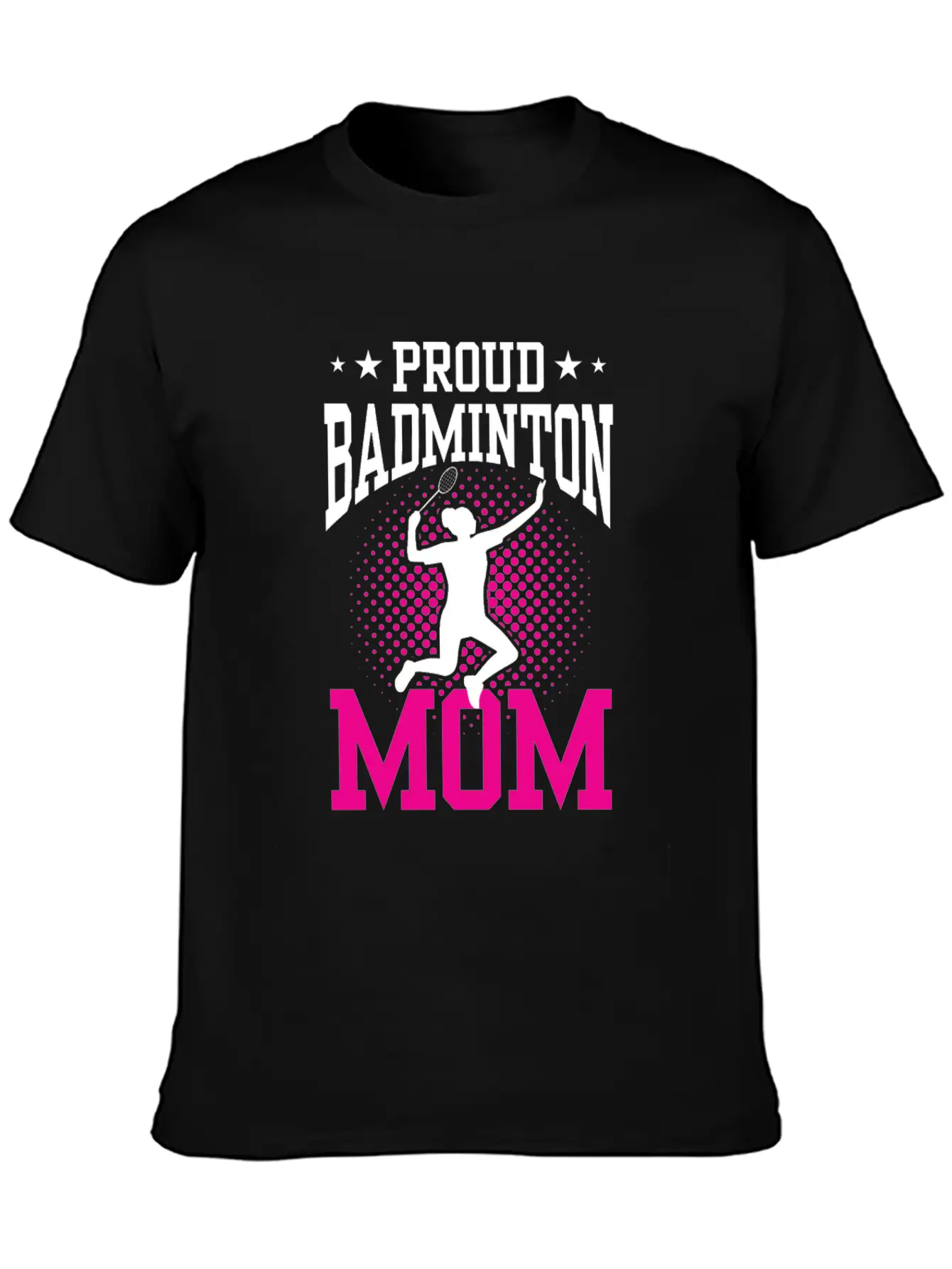 Proud Badminton Mom Lover Player Team Match Unisex Short Sleeve Soft Cotton T-Shirt – Casual Everyday Wear