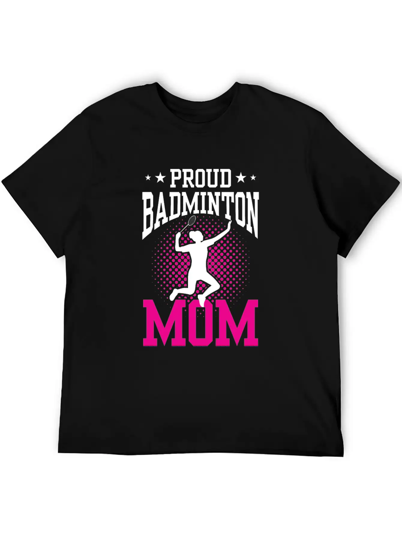 Proud Badminton Mom Lover Player Team Match Unisex Short Sleeve Soft Cotton T-Shirt – Casual Everyday Wear