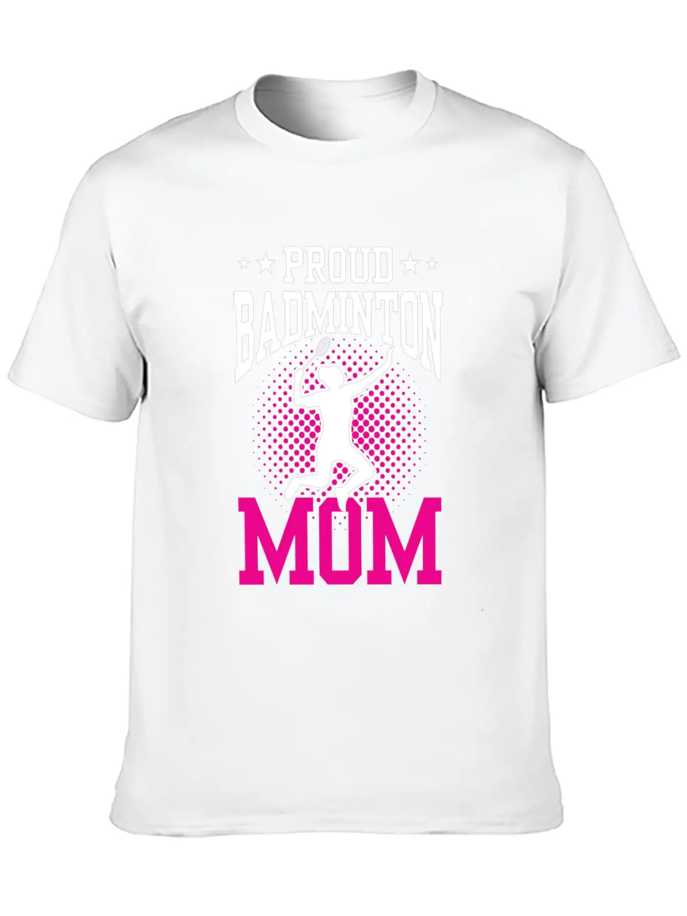Proud Badminton Mom Lover Player Team Match Unisex Short Sleeve Soft Cotton T-Shirt – Casual Everyday Wear